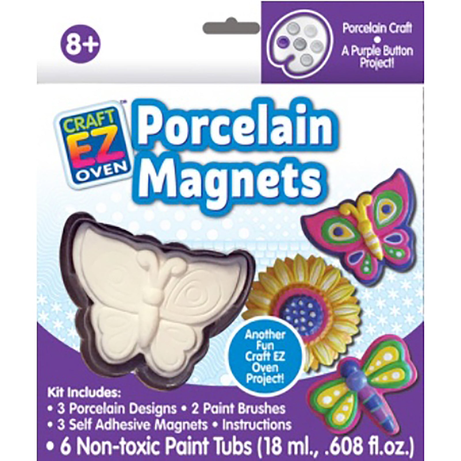 Craft EZ Porcelain Magnets Kit - Makes 3