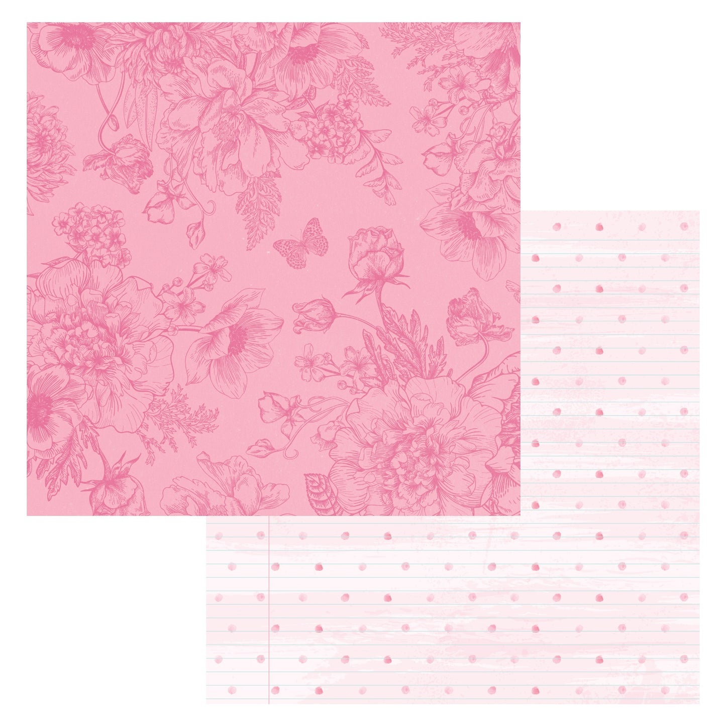 Stamperia 12x12 Garden Cardstock Double Sided Cardstock 12x12 Paper 12x12  Garden Cardstock Cardstock for Scrapbooking 23-096 