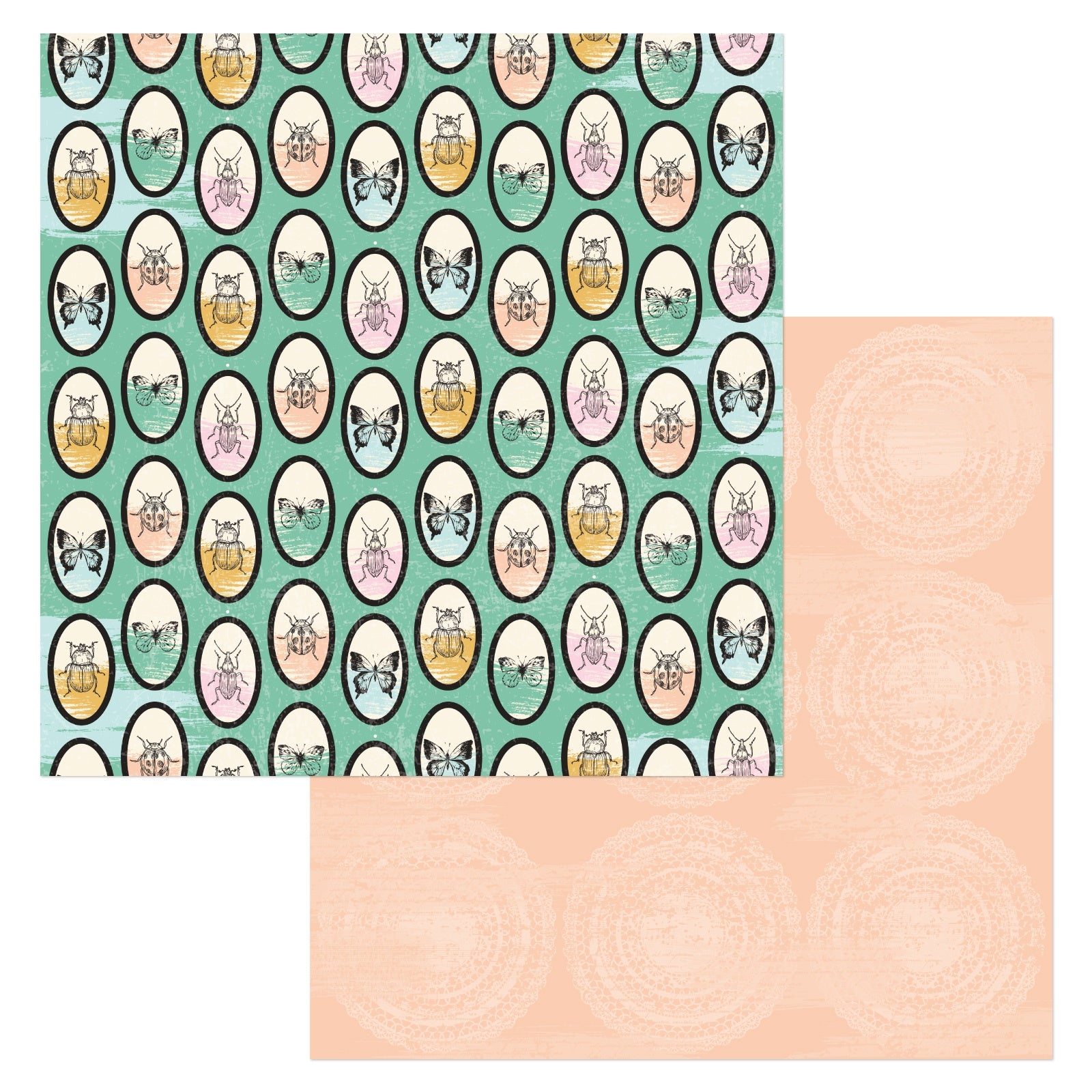 Double-sided Dots 6 10 patterns; color back; 20 sheets – Paper Jade