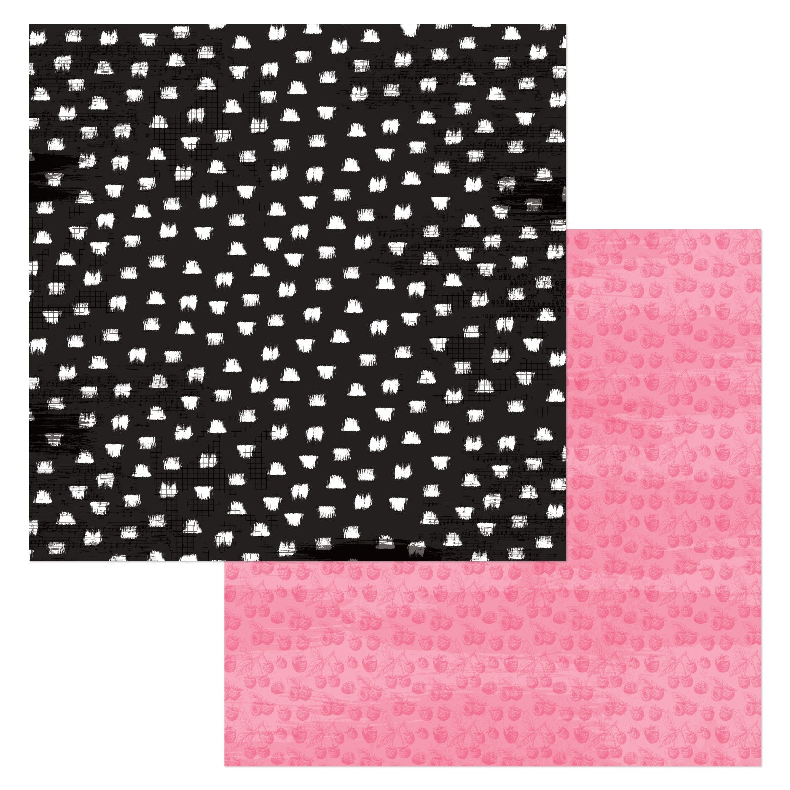 6 pieces of double sided peachy pink Scrapbook Paper 4x6 photo mats #1425