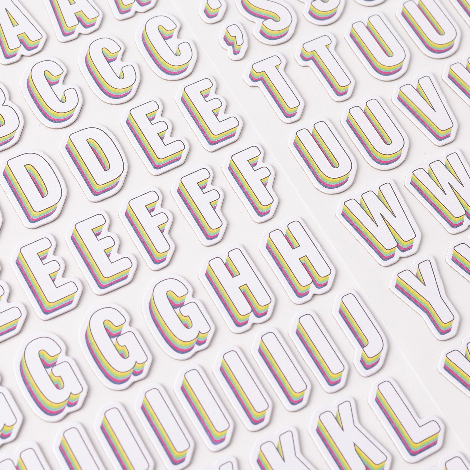 Vicki Boutin Sweet Rush Thickers Stickers - Alpha/Chipboard, 148 Pack