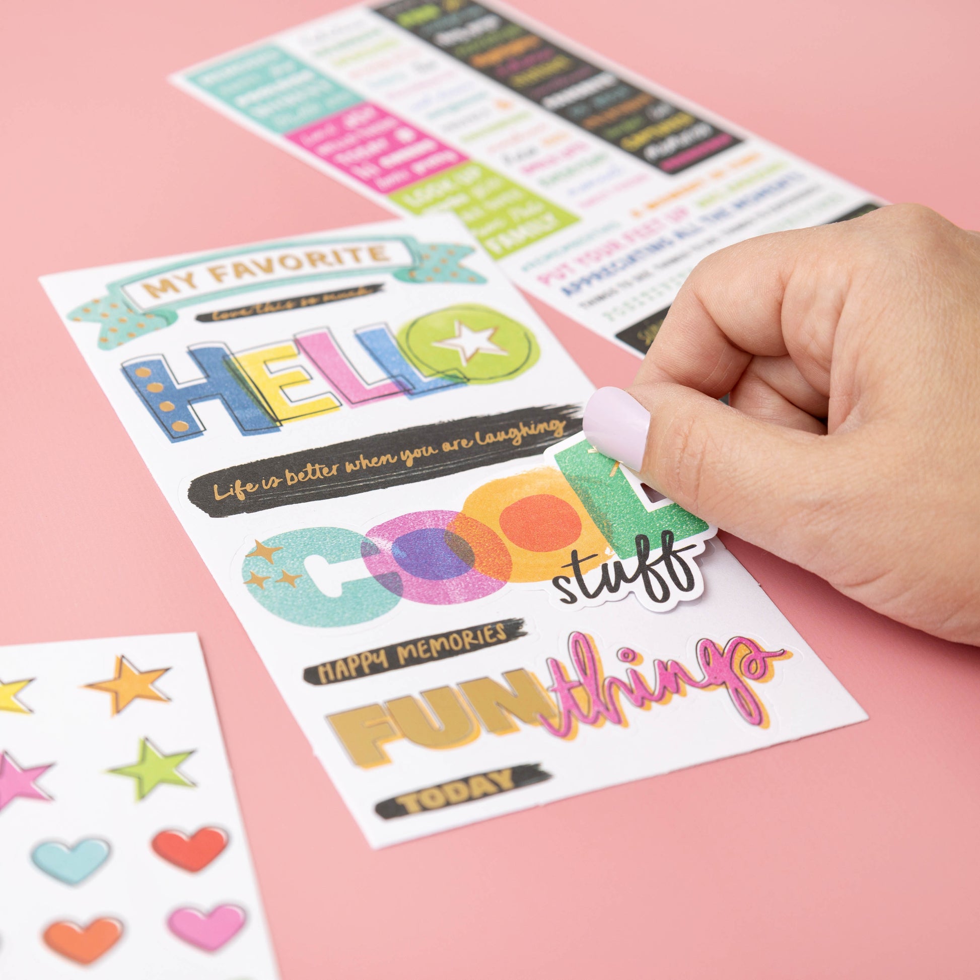 American Crafts Gold Foil Sticker Book - Kelly Creates
