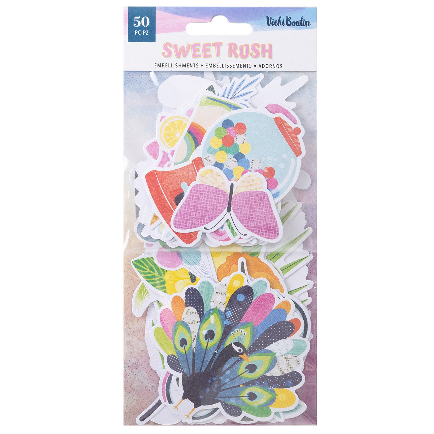 Vicki Boutin Sweet Rush Ephemera Cardstock Die-Cuts 50/Pkg-Icons
