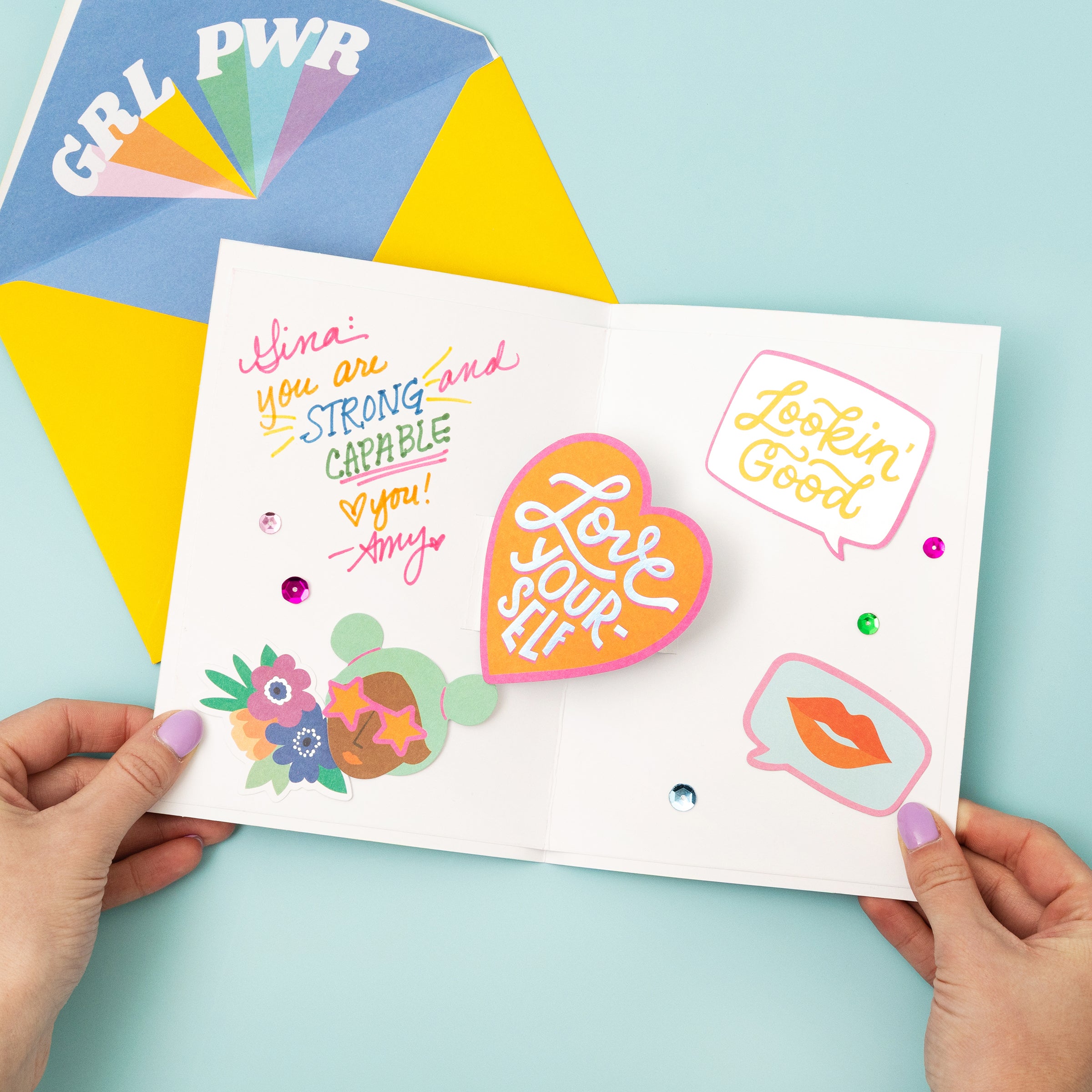 Damask Love All In One Pop Up Card Kit