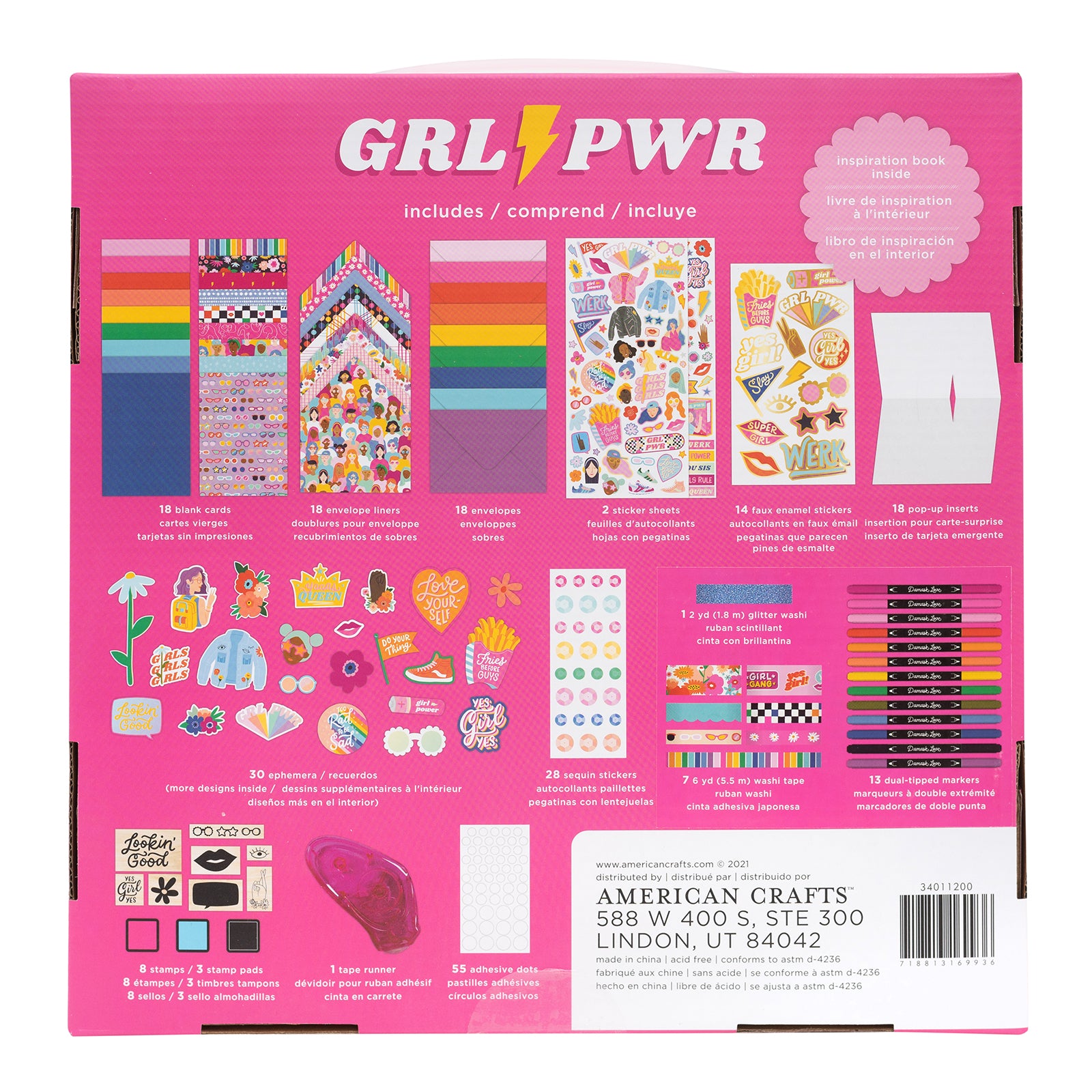 Damask Love All In One Pop Up Card Kit