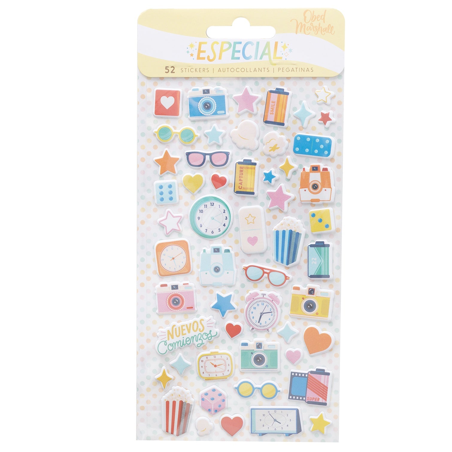 Obed Marshall Especial Mini Puffy Stickers - 52pcs