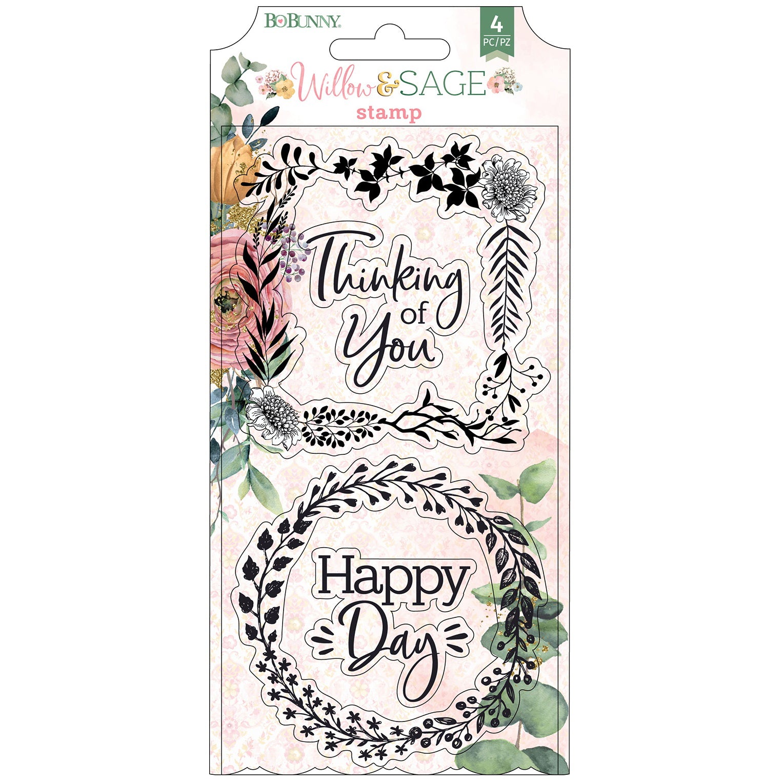 BoBunny Willow & Sage Clear Stamps