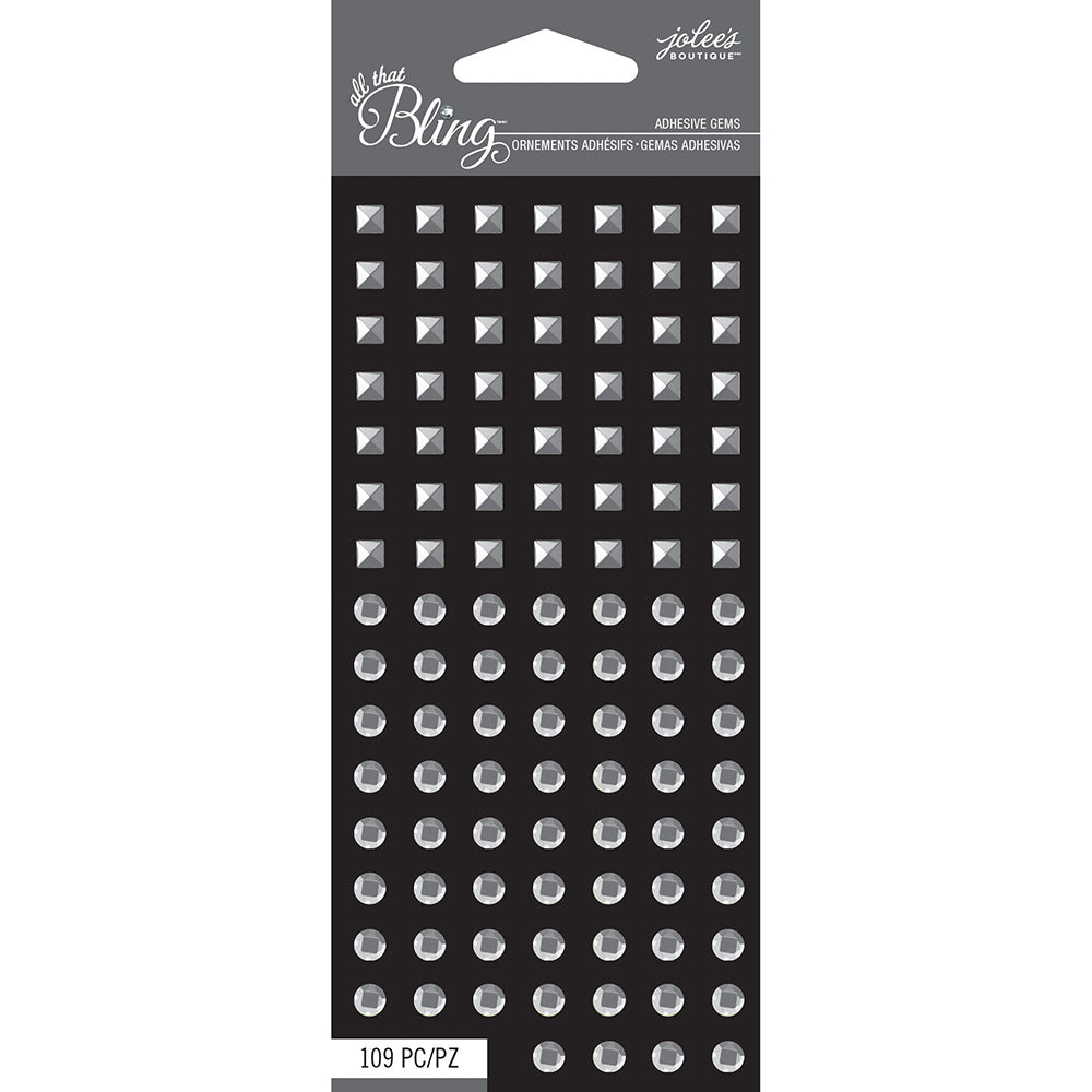 Jolee's Boutique All That Bling Adhesive Gems-Silver