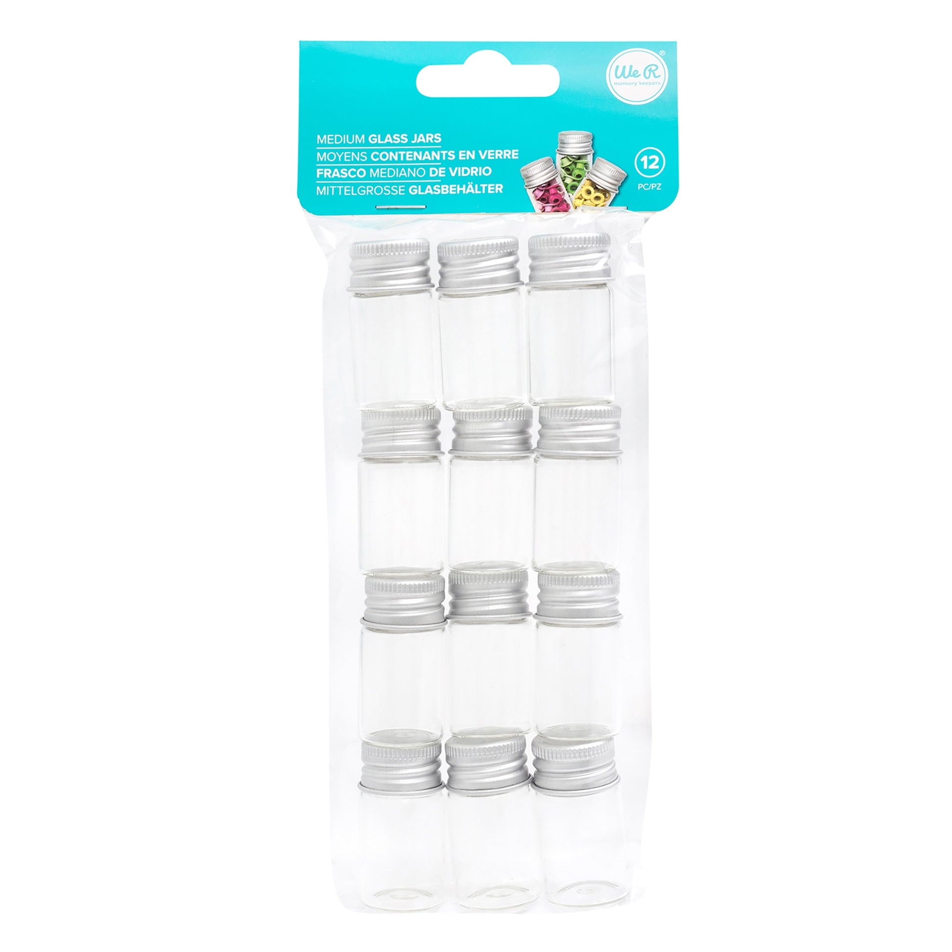 We R Makers Glass Jar Storage Bottles