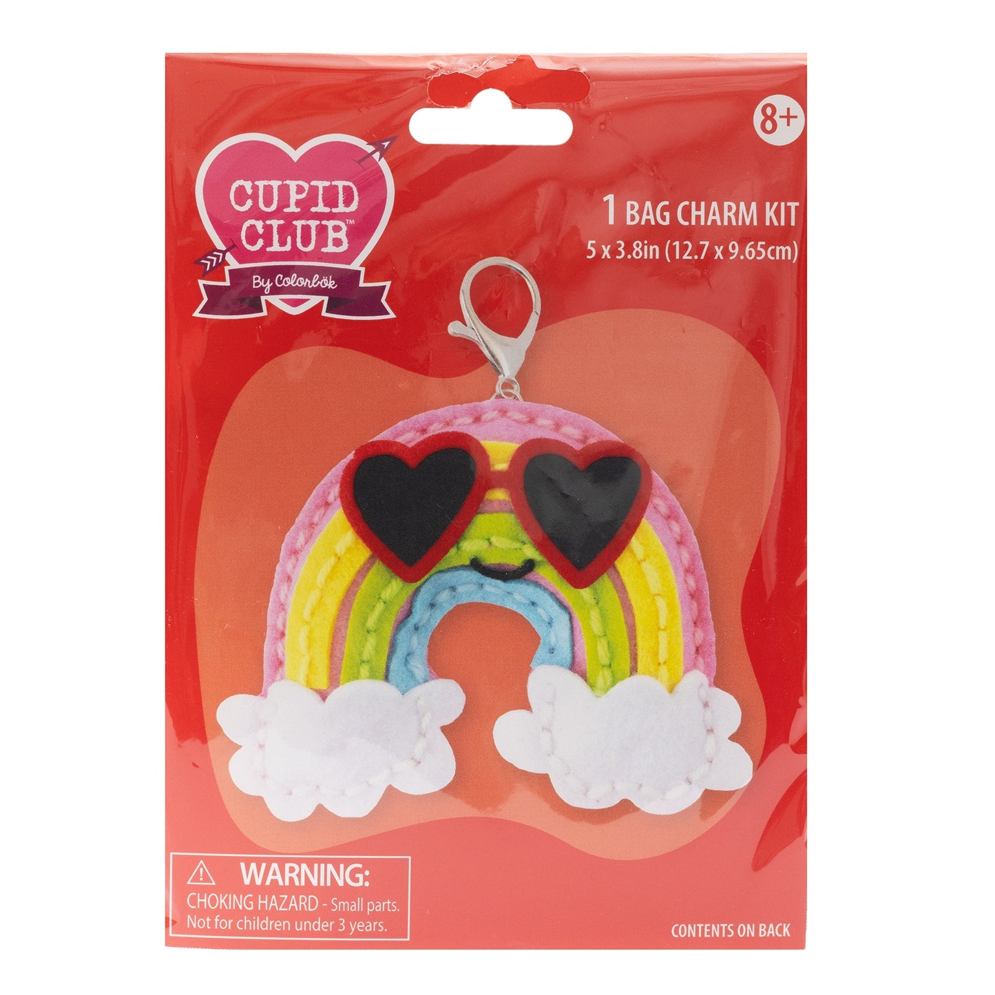Colorbok Cupid Club Sew Cute Bag Charm-Rainbow