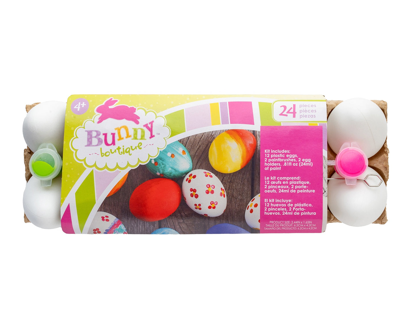 Colorbok Bunny Boutique Egg Painting Kit-Makes 12