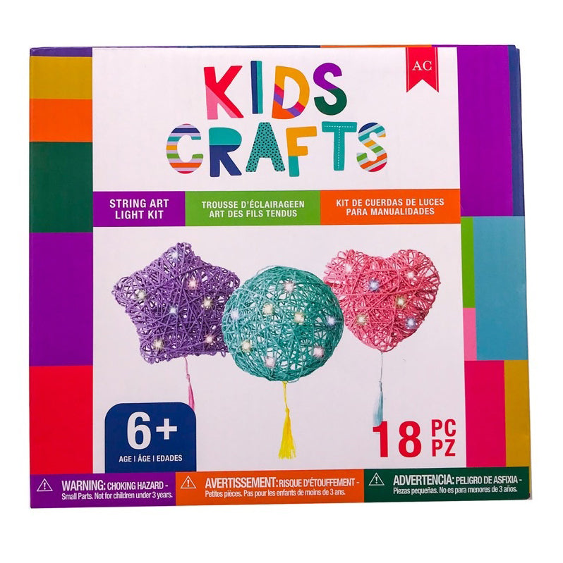 AC Kids Crafts String Art Light Kit - Makes 3