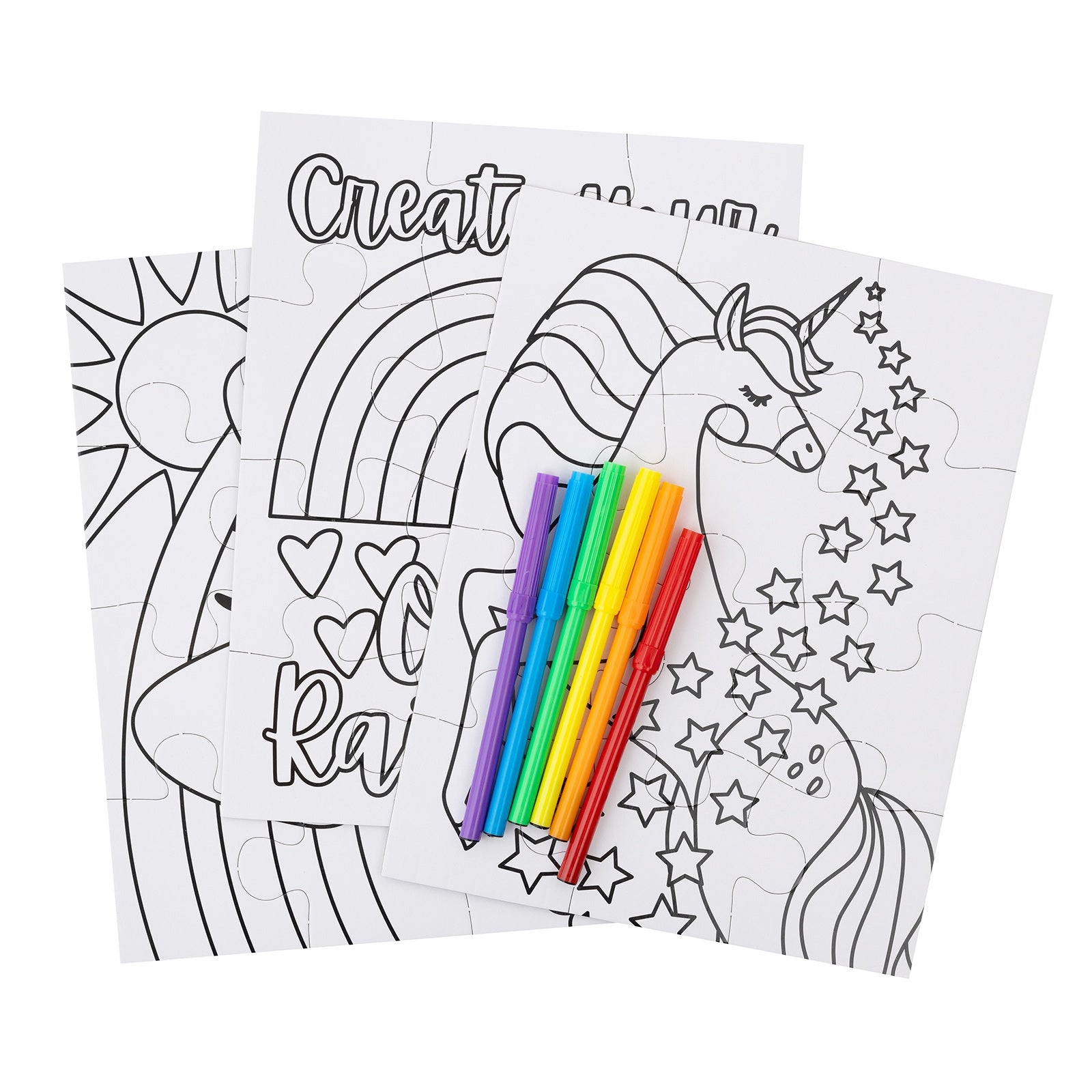Colorbok Make It Colorful! Color Your Own Puzzles Set