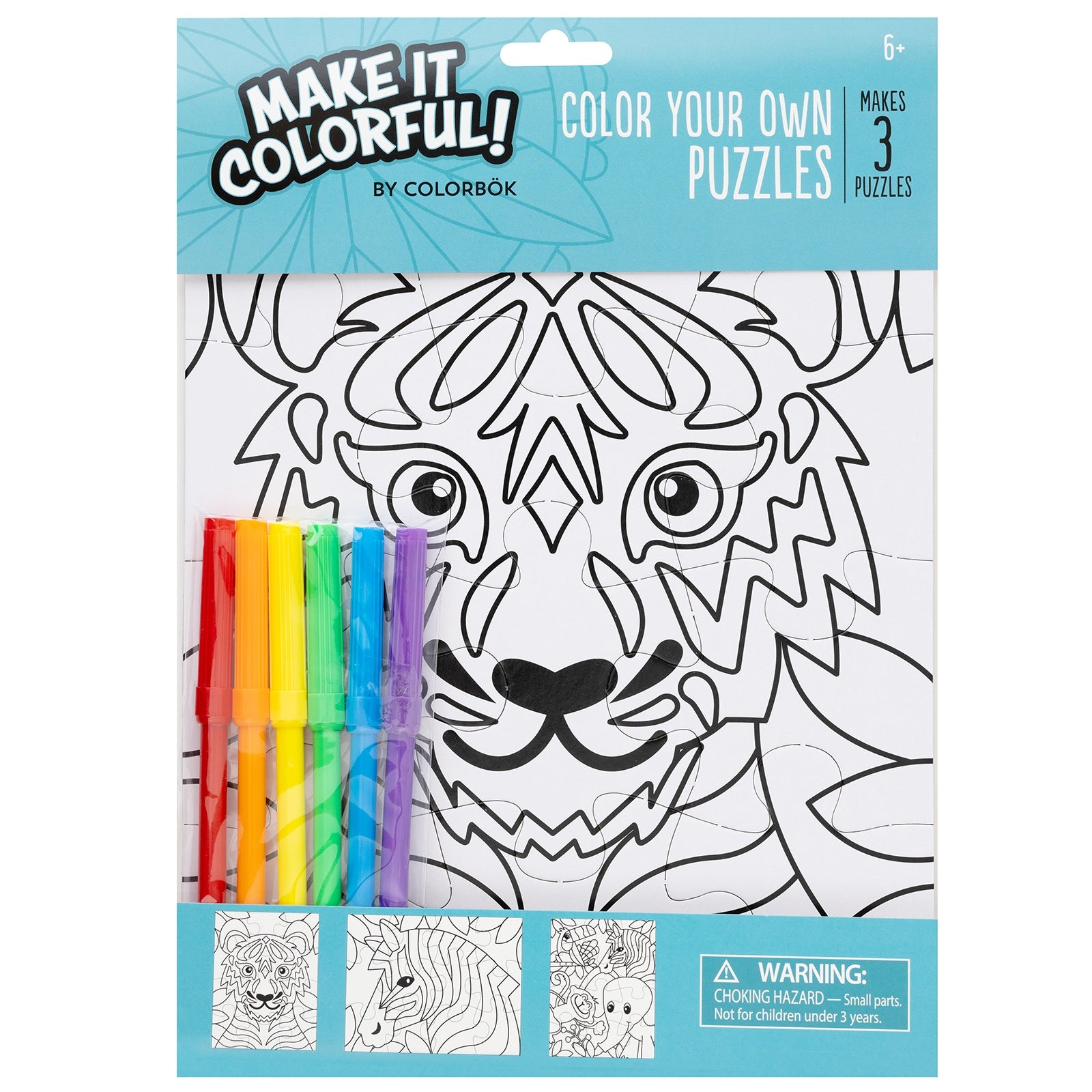 Colorbok Make It Colorful! Color Your Own Puzzles Set