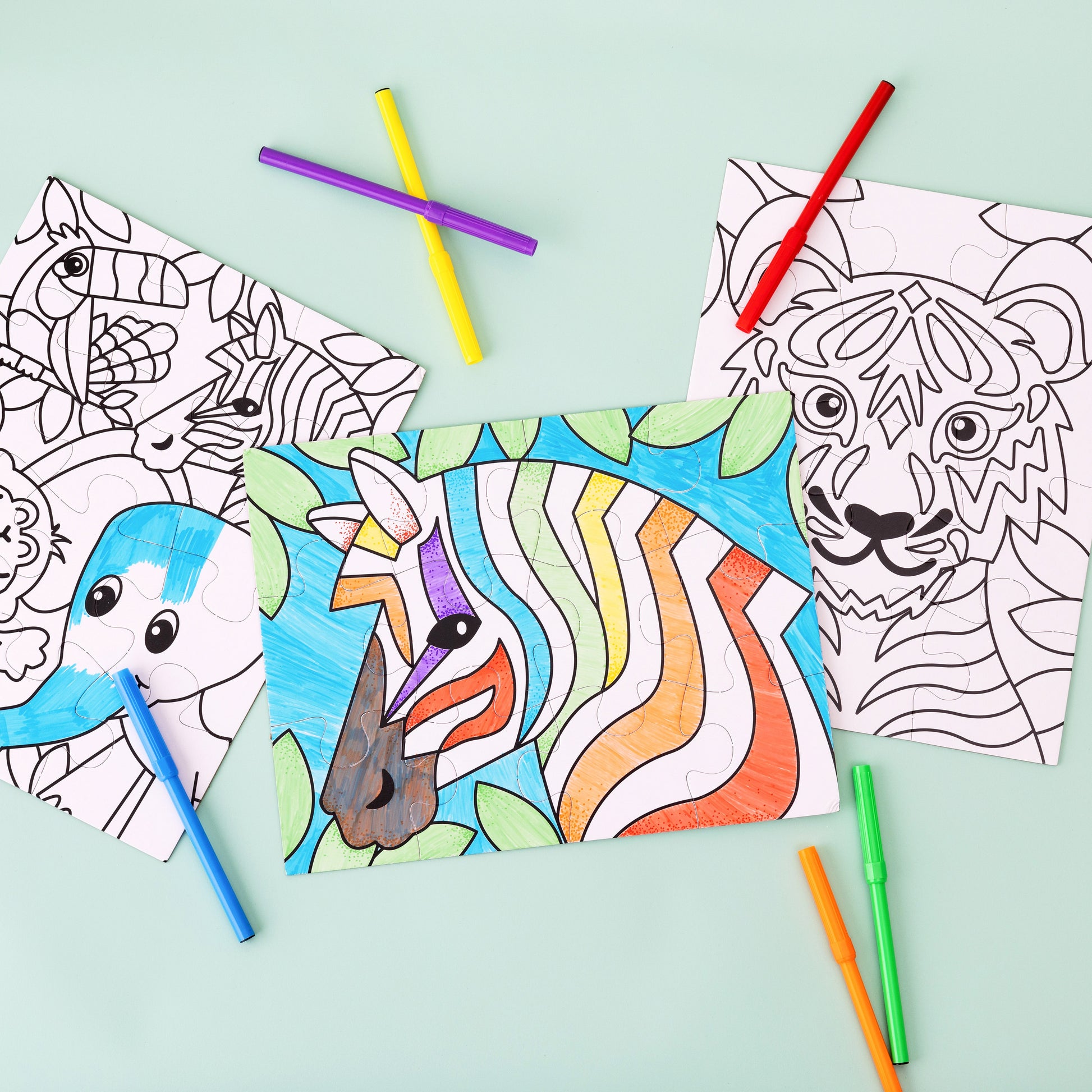 Colorbok Make It Colorful! Color Your Own Puzzles Set