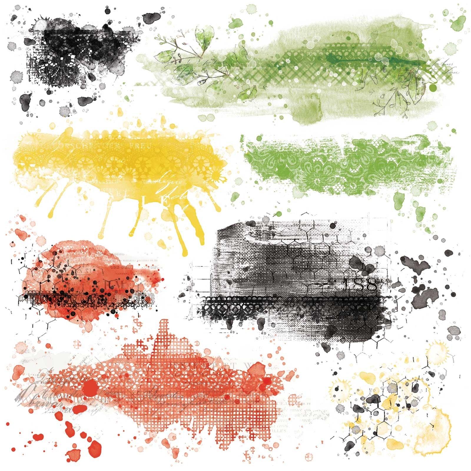 49 And Market Rub-On Transfer Set