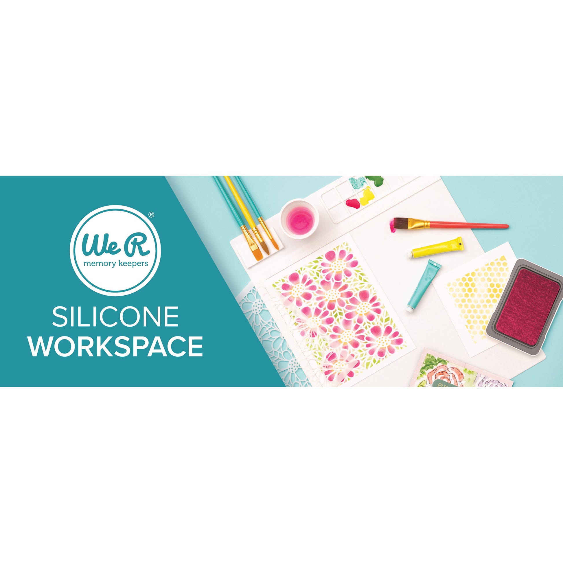We R Makers Silicone Workspace & Stencil Mat-12"X12"