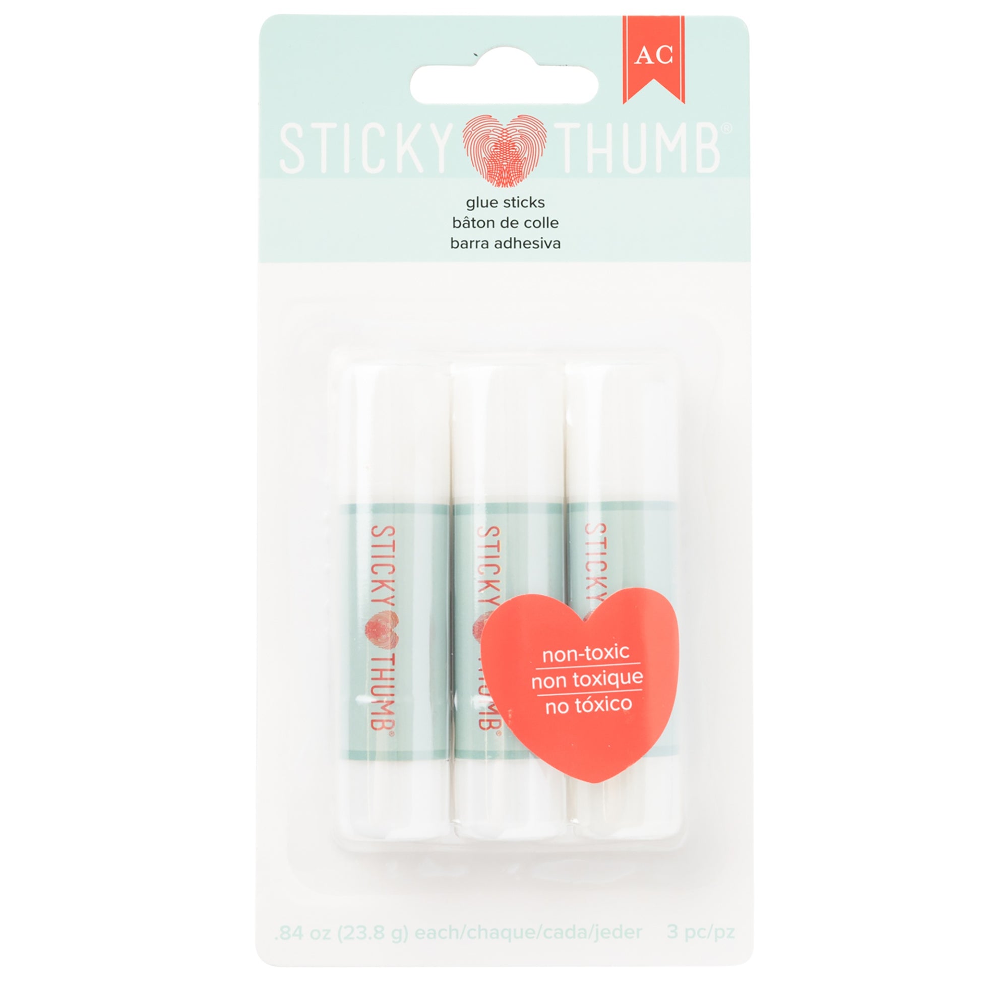 Sticky Thumb Permanent Glue Stick - 3 pack