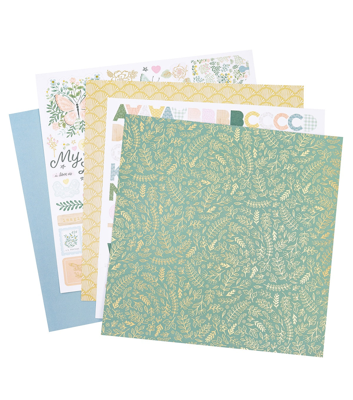 Maggie Holmes Gingham Garden Project Pad 12"X12"-265 Pieces