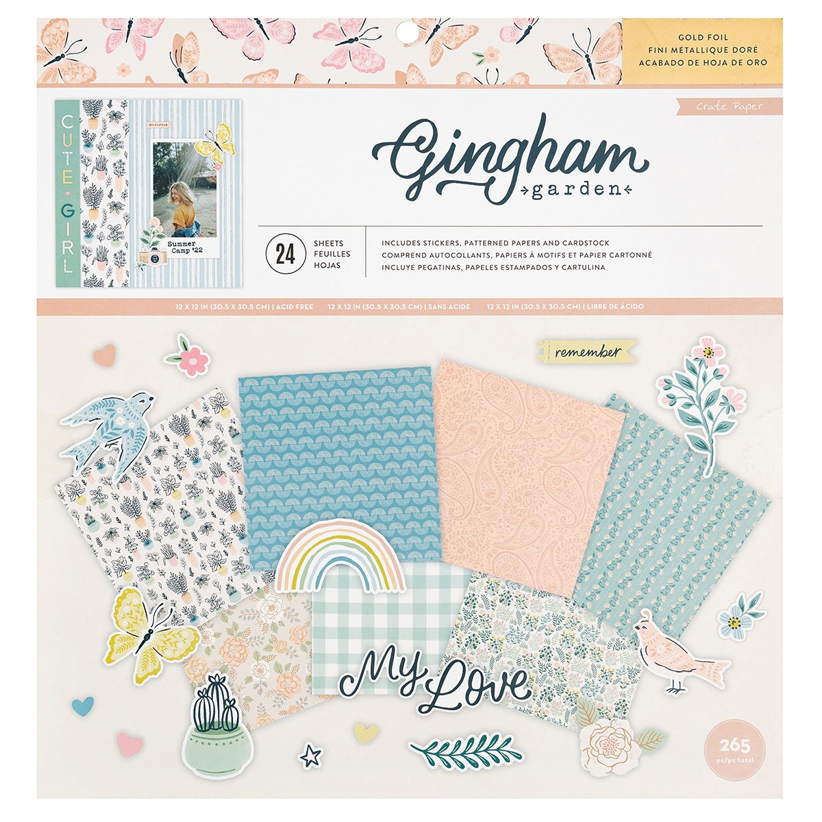 Maggie Holmes Gingham Garden 12x12" Project Pad