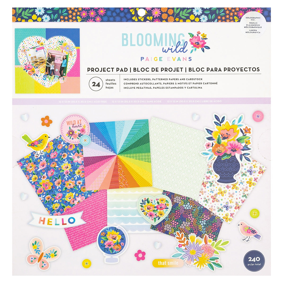 Paige Evans Blooming Wild 12x12" Project Pad