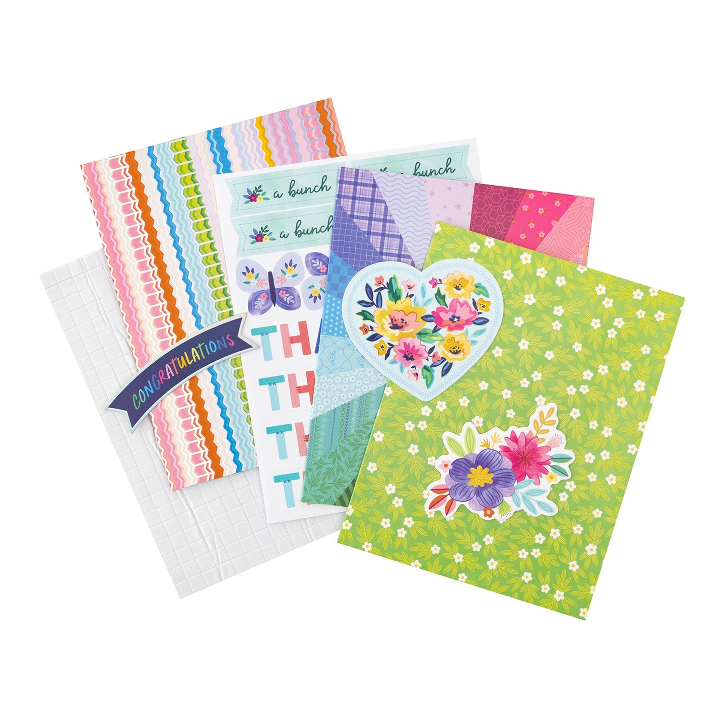 Paige Evans Blooming Wild Card Kit-Makes 20 Cards