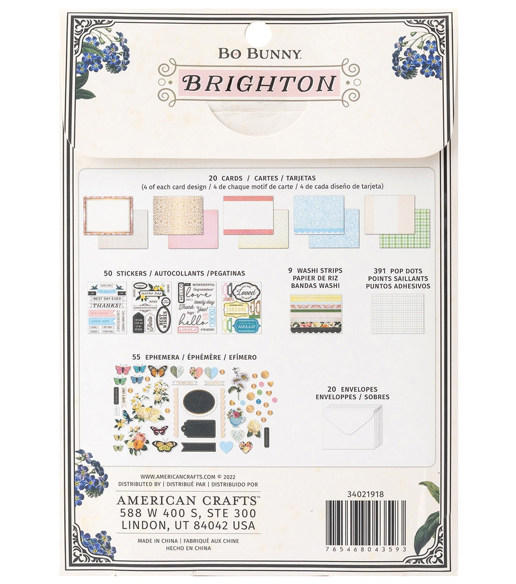 BoBunny Brighton Card Kit-Makes 20 Cards