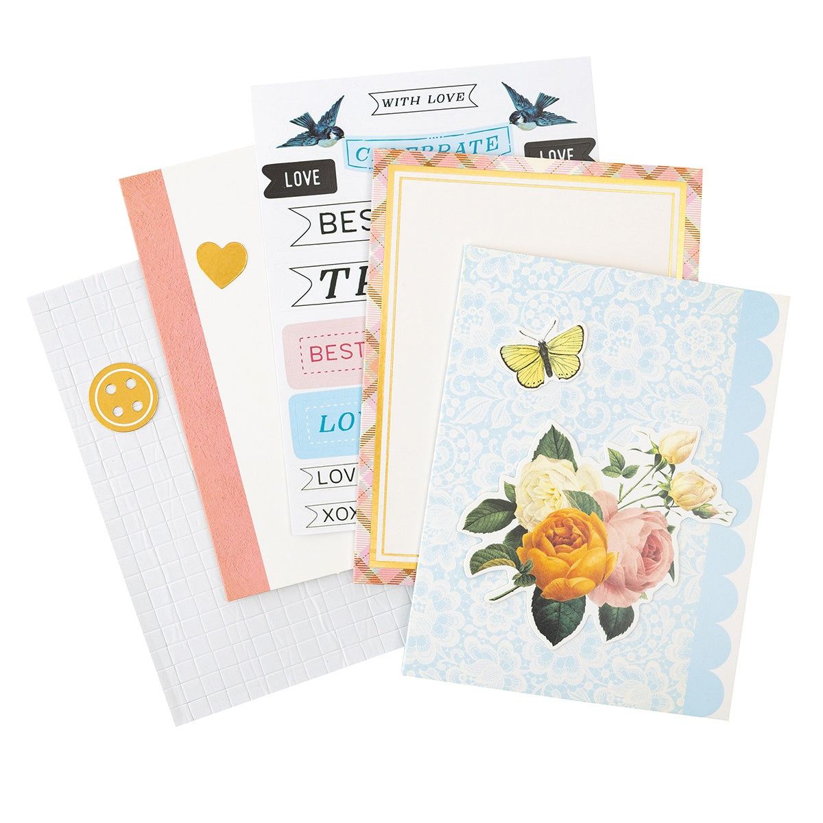 BoBunny Brighton Card Kit-Makes 20 Cards