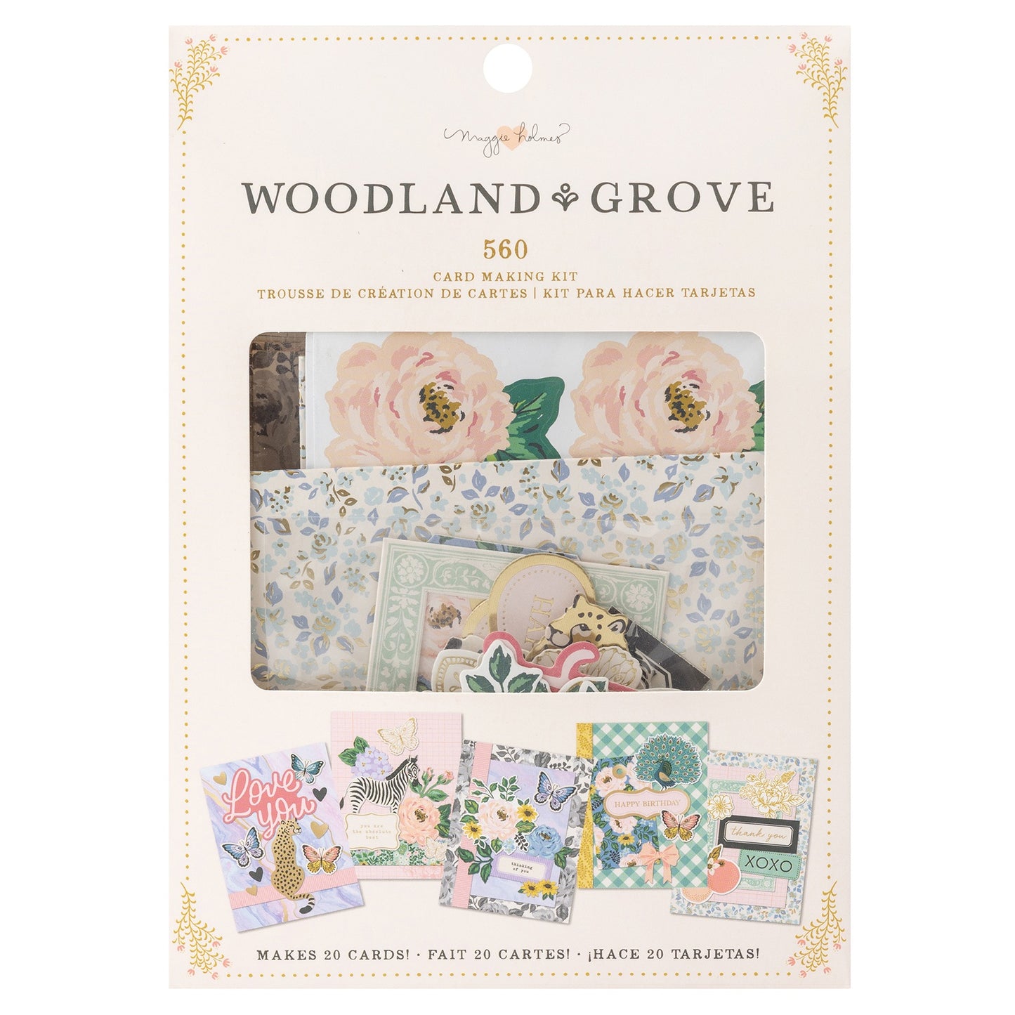 Maggie Holmes Woodland Grove Card Kit-Makes 20 Cards