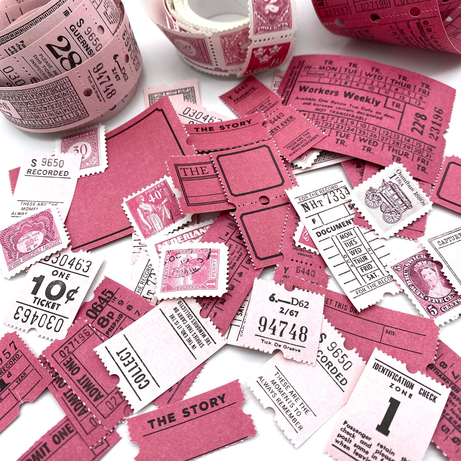 49 and Market Die-Cut Ticket Essential Rolls