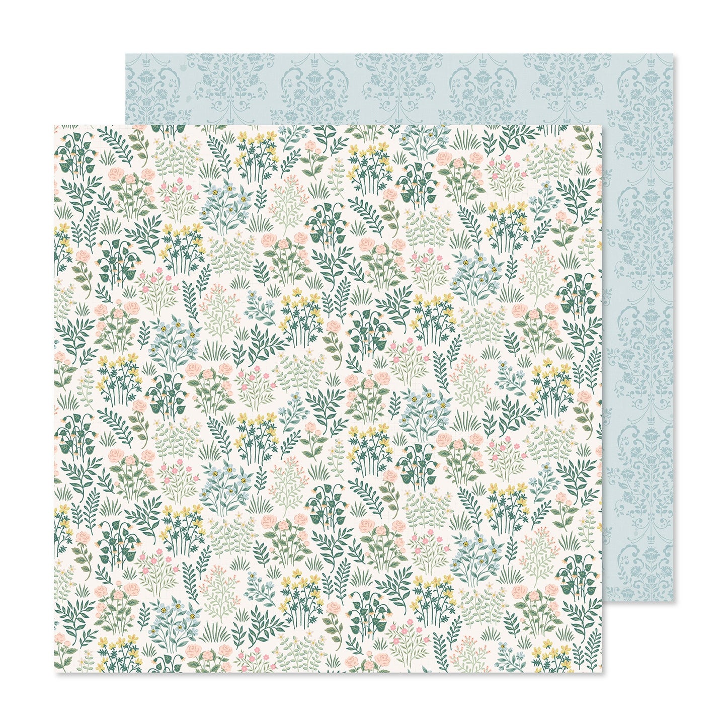 Gingham Garden Double-Sided Cardstock 12"X12"