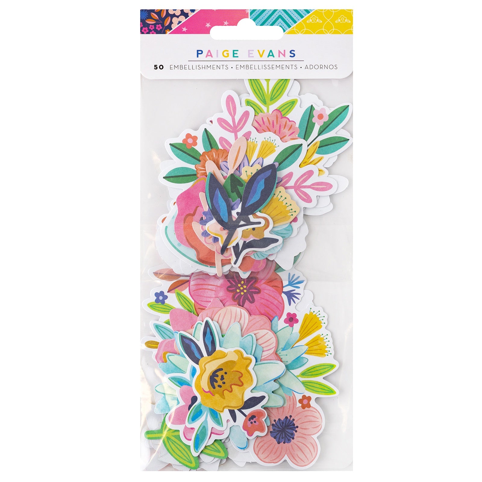 Paige Evans Blooming Wild Ephemera Cardstock Die-Cuts-Floral