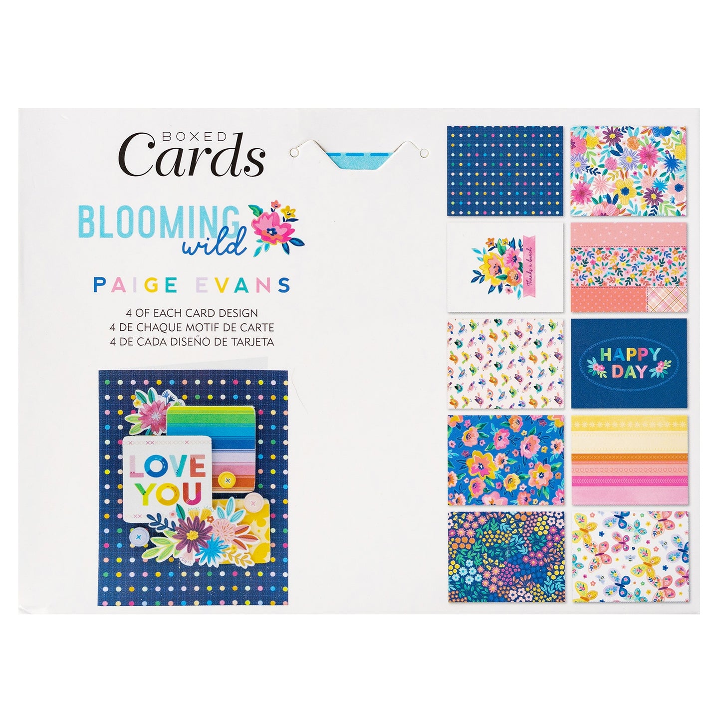 American Crafts A2 Cards W/Envelopes (4.375"X5.75") 40/Box-Paige Evans Blooming Wild