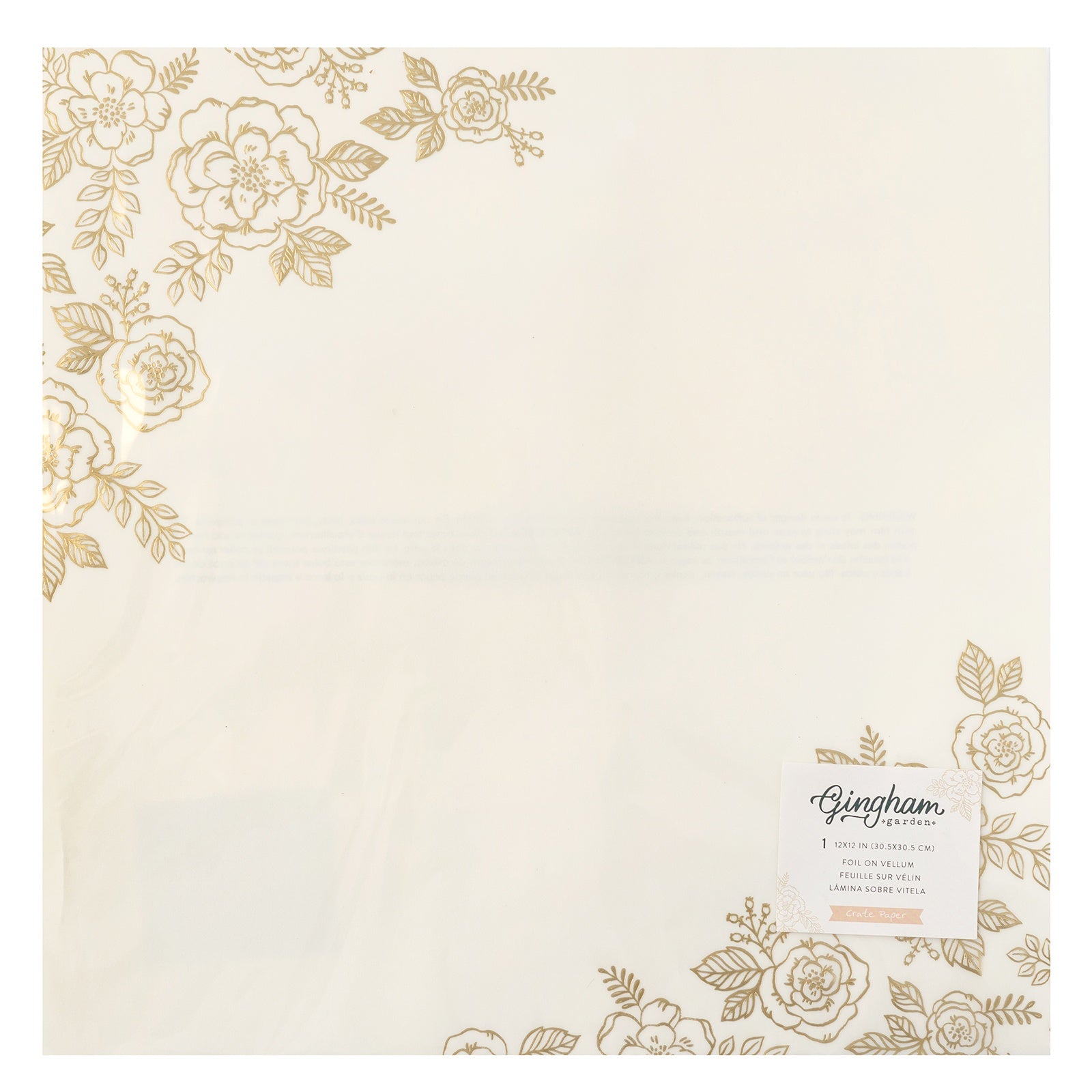 Gingham Garden Specialty 12x12" Vellum Paper Pack