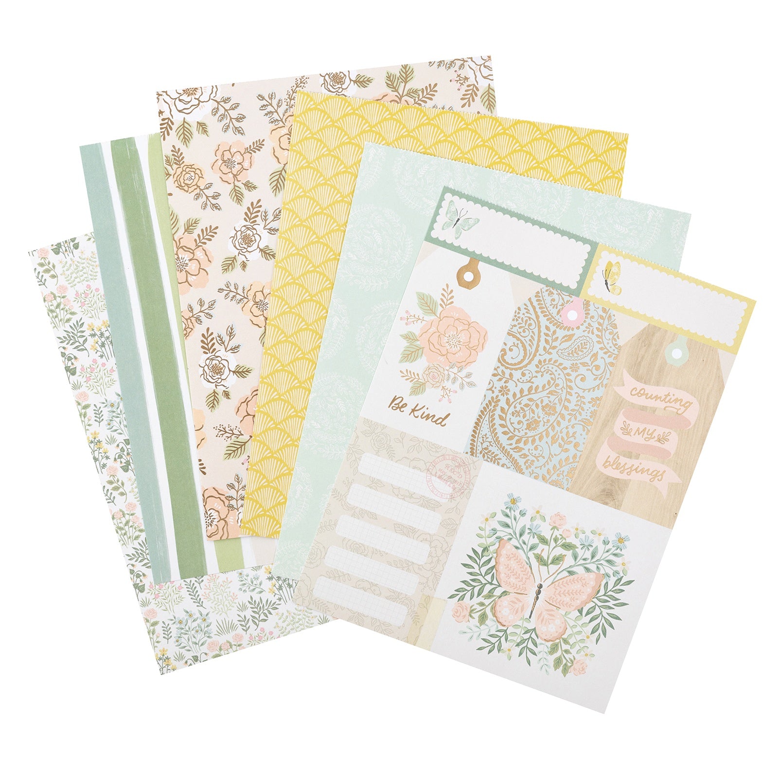 Crate Paper Single-Sided Paper Pad 6"X8" 36/Pkg-Gingham Garden