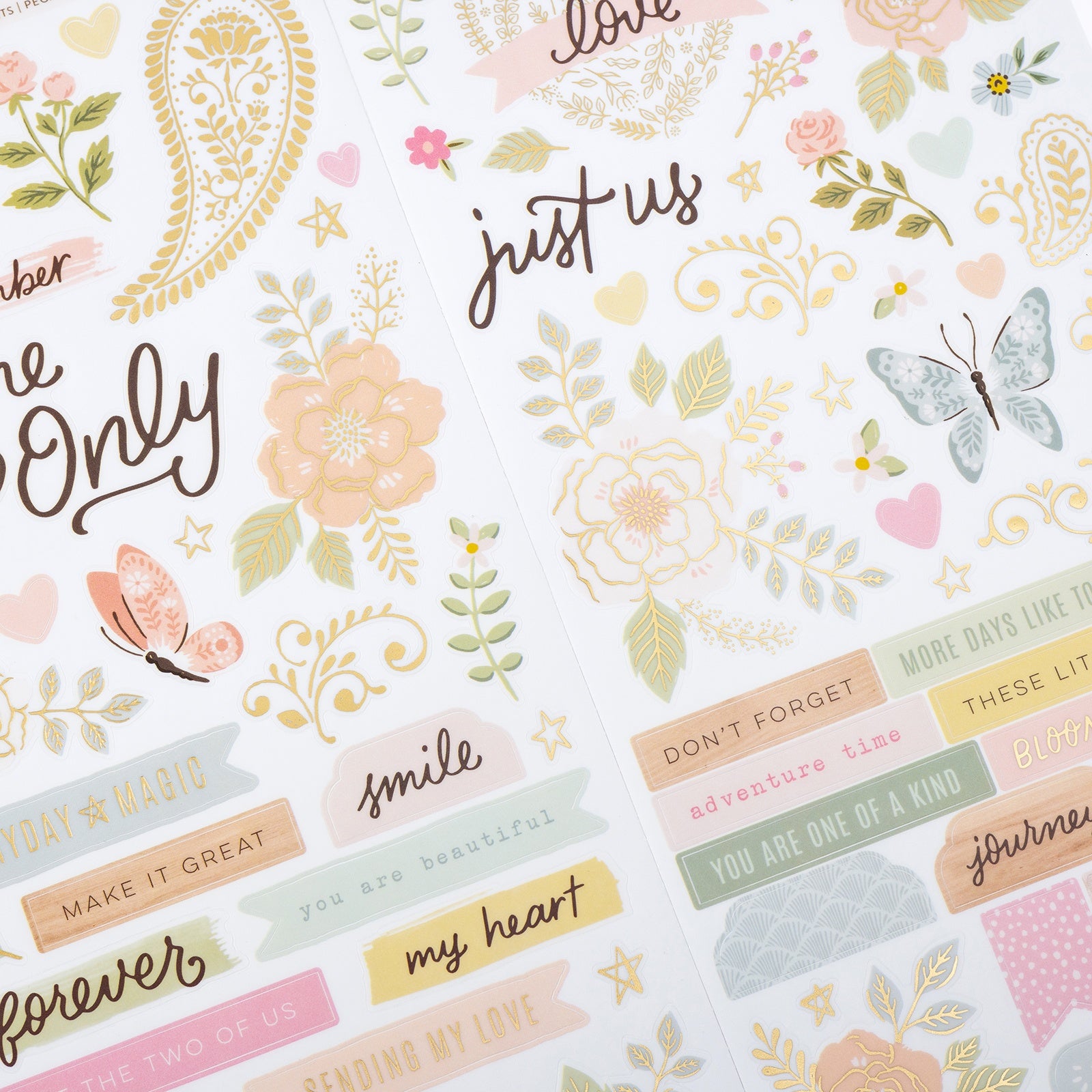 Gingham Garden Cardstock Stickers 6"X12" 91 Pack-Accents & Phrases