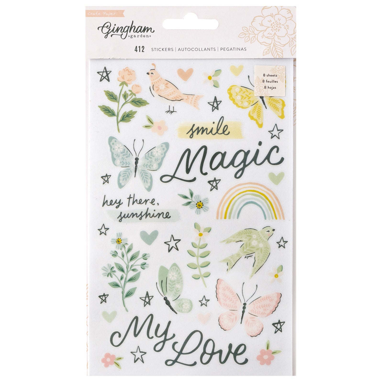 Gingham Garden Alphabet Acrylic Stamps – Layle By Mail