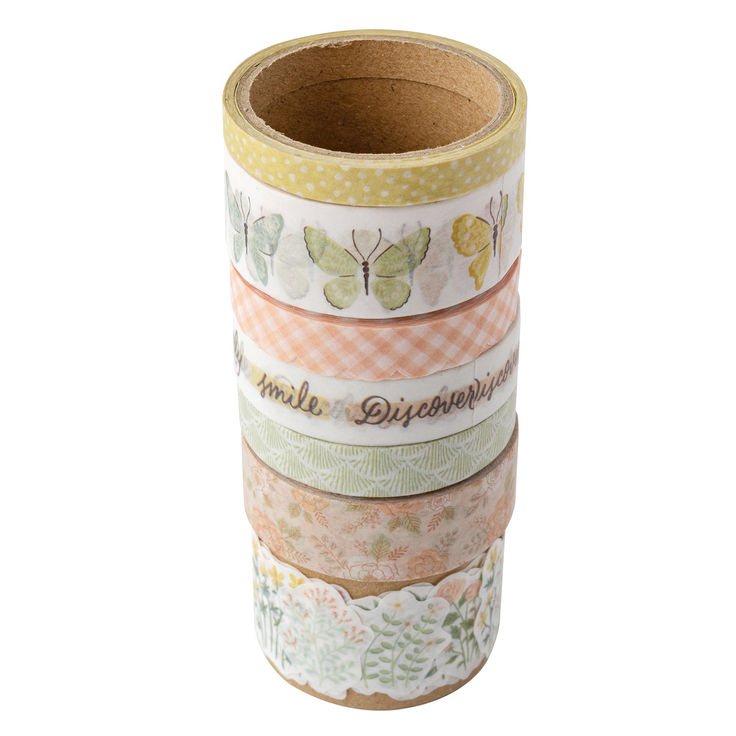 Crate Paper Washi Tape 7/Pkg-Gingham Garden