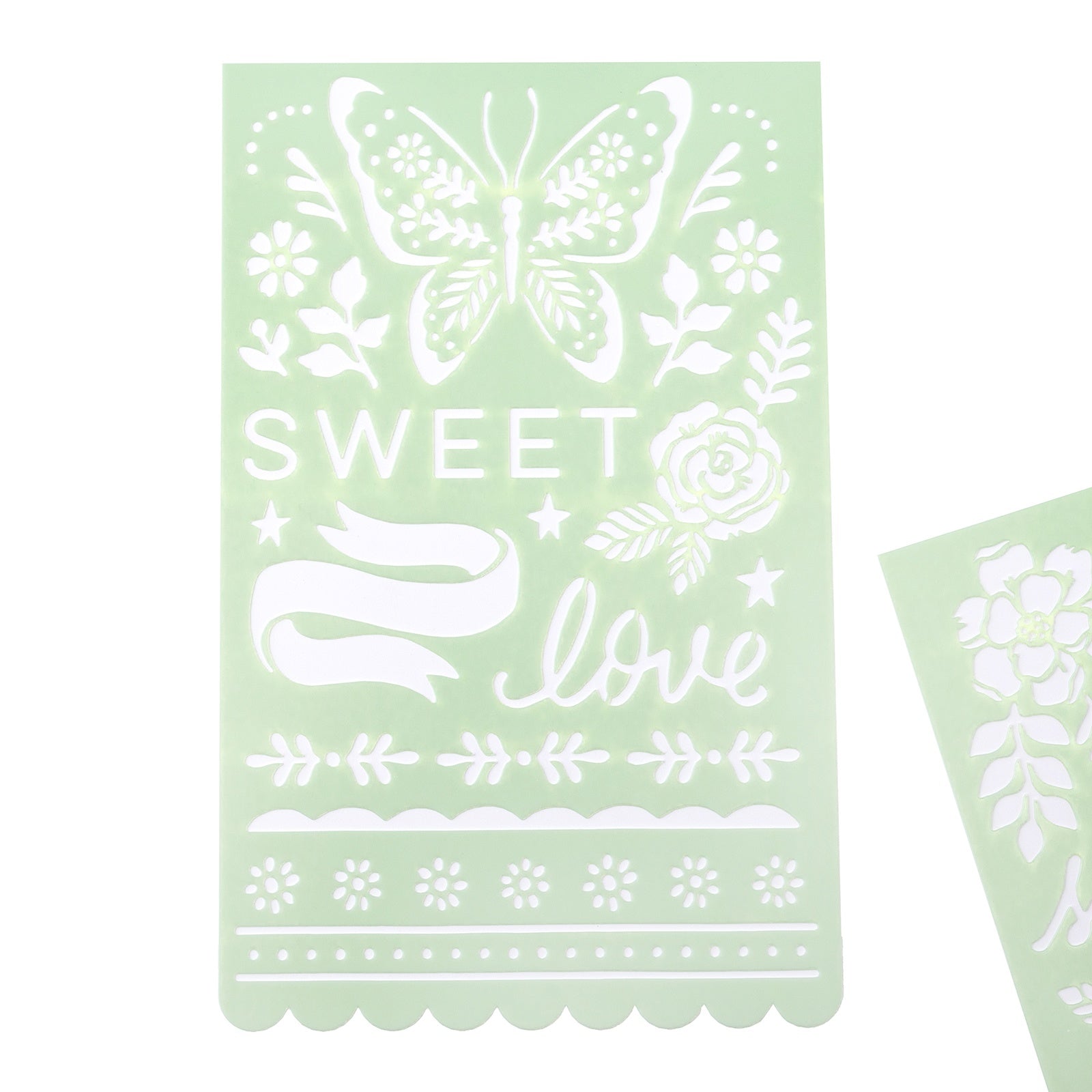 Crate Paper Gingham Garden Stencils-2/Pkg