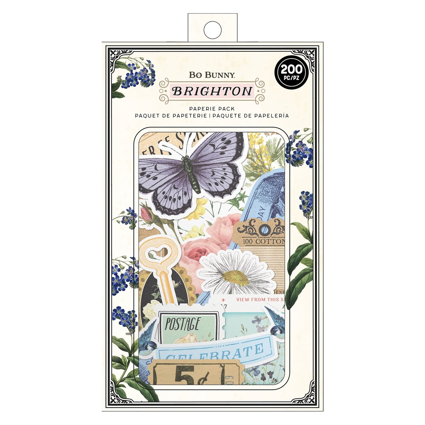 Brighton Paperie Pack 200/Pkg-Paper Pieces & Washi Stickers