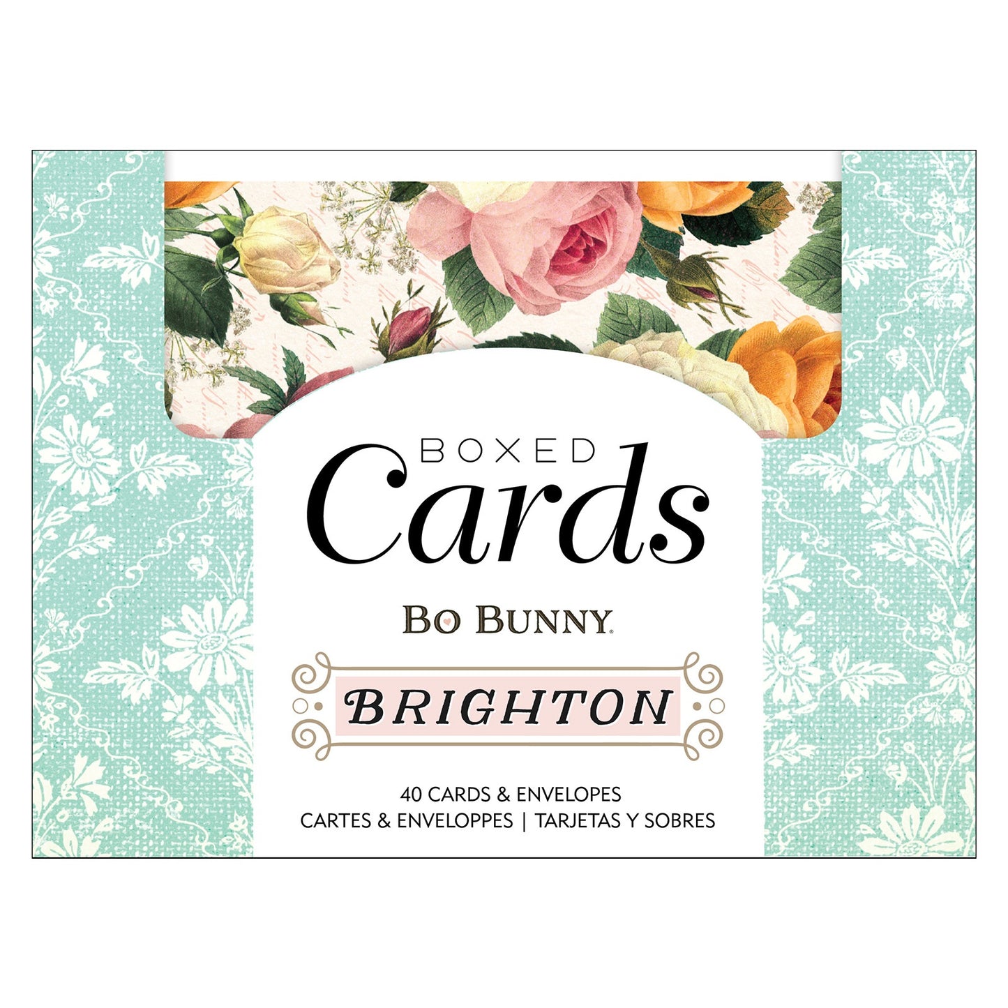 BoBunny A2 Cards W/Envelopes (4.375"X5.75") 40/Box-Brighton