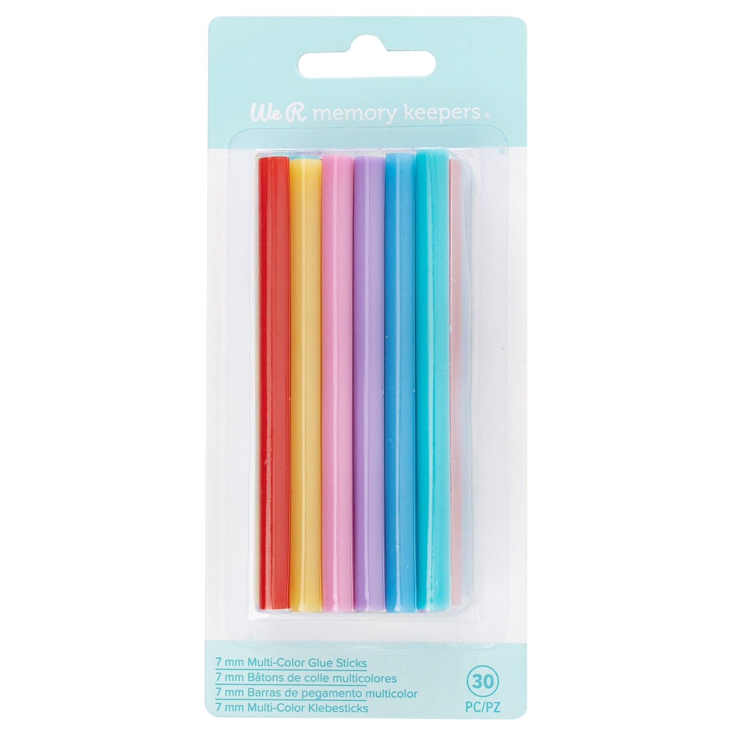 We R Memory Keepers Creative Flow Hot Glue Sticks 30/Pkg-Multicolor