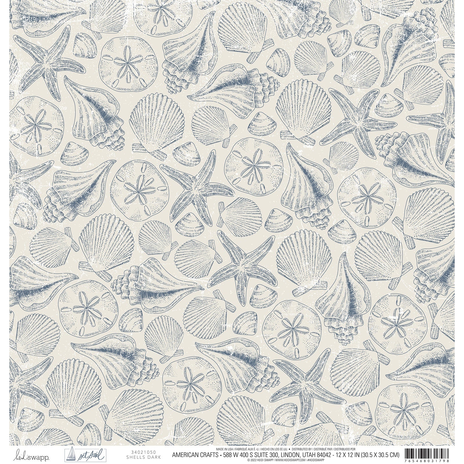Heidi Swapp Set Sail 12x12" Double-Sided Cardstock Packs