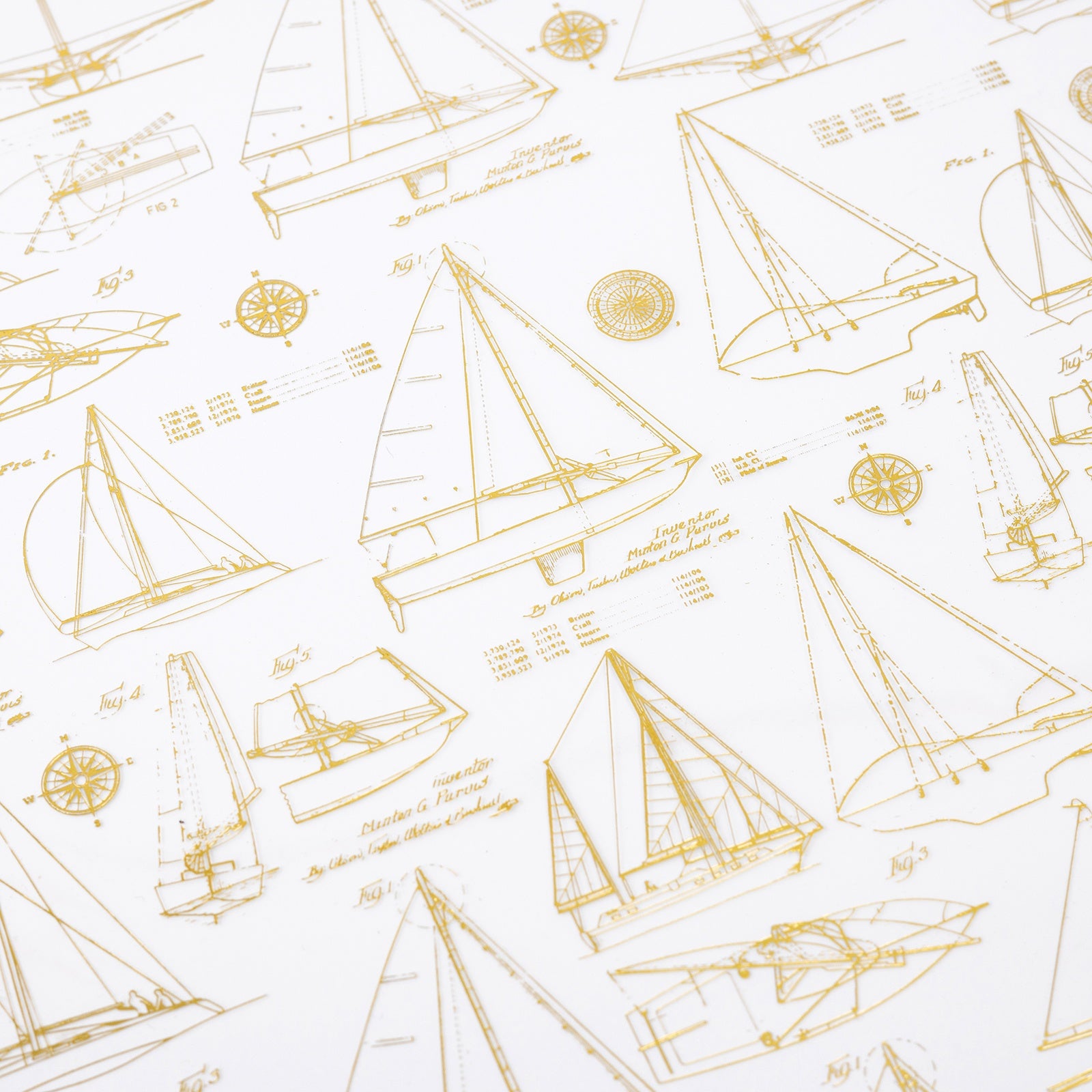 Heidi Swapp Set Sail Specialty 12x12" Paper - Acetate with Gold Foil, 5 Sheets