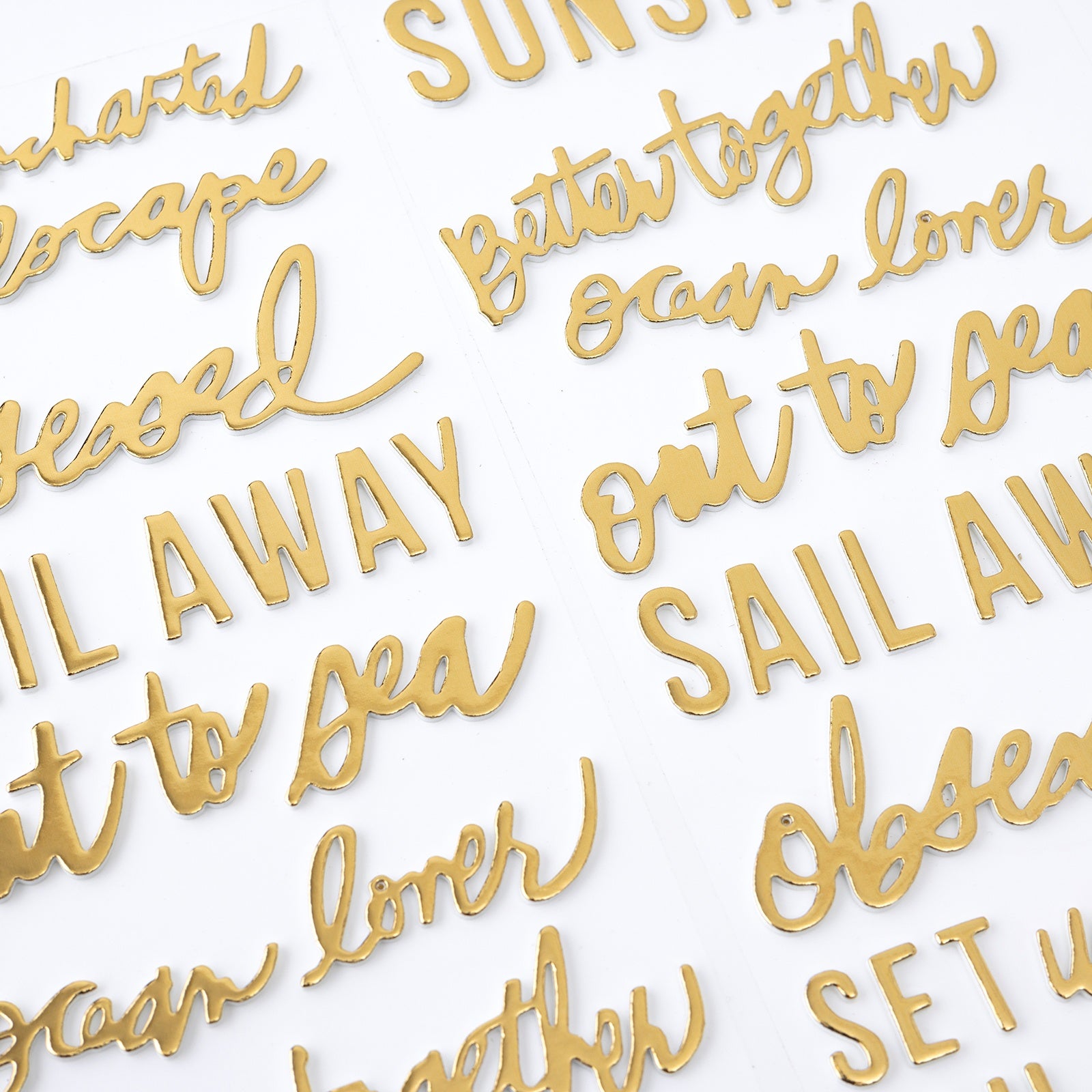 Heidi Swapp Set Sail Thickers Stickers 66 Pack-Phrase