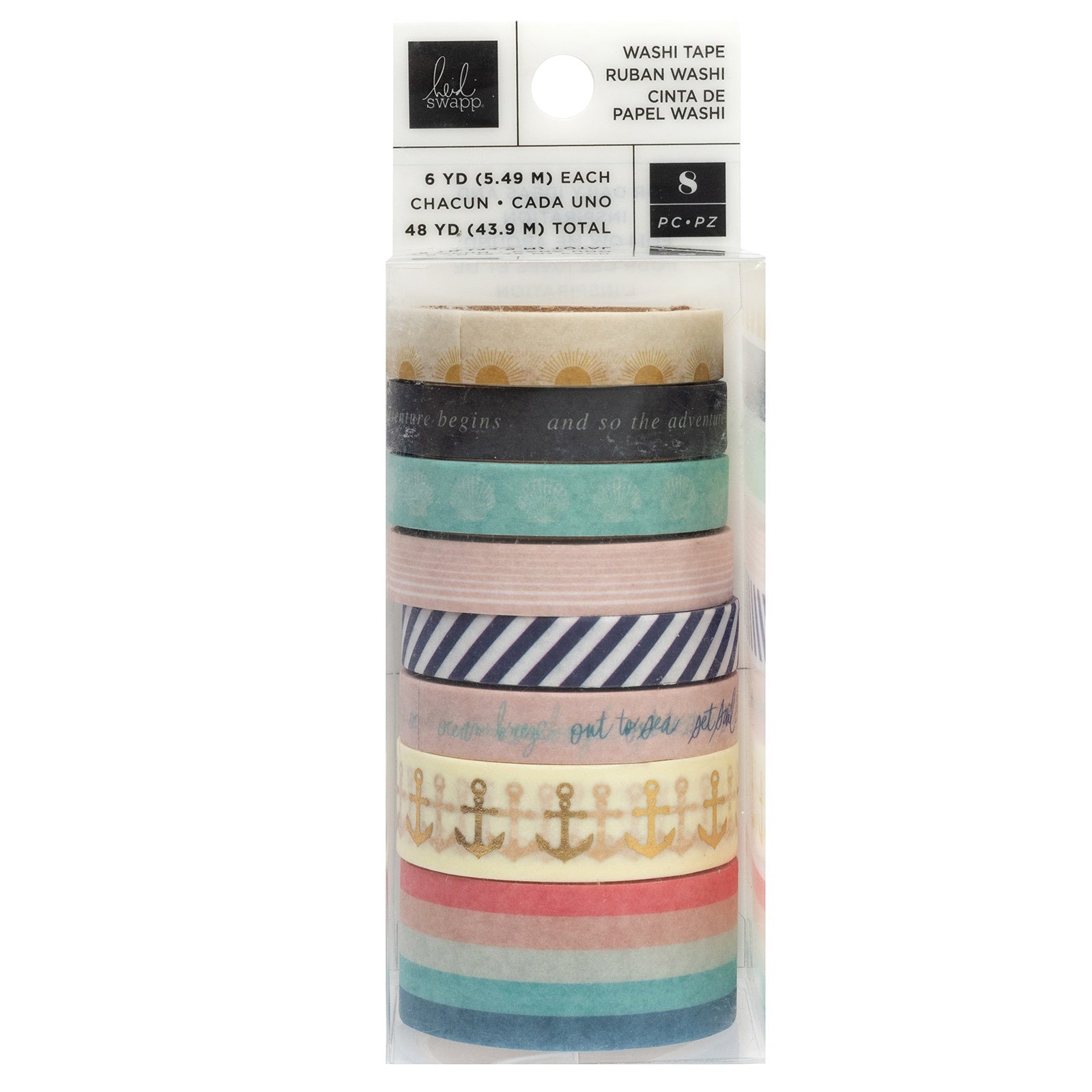 Heidi Swapp Set Sail Washi Tape Rolls-8/Pkg