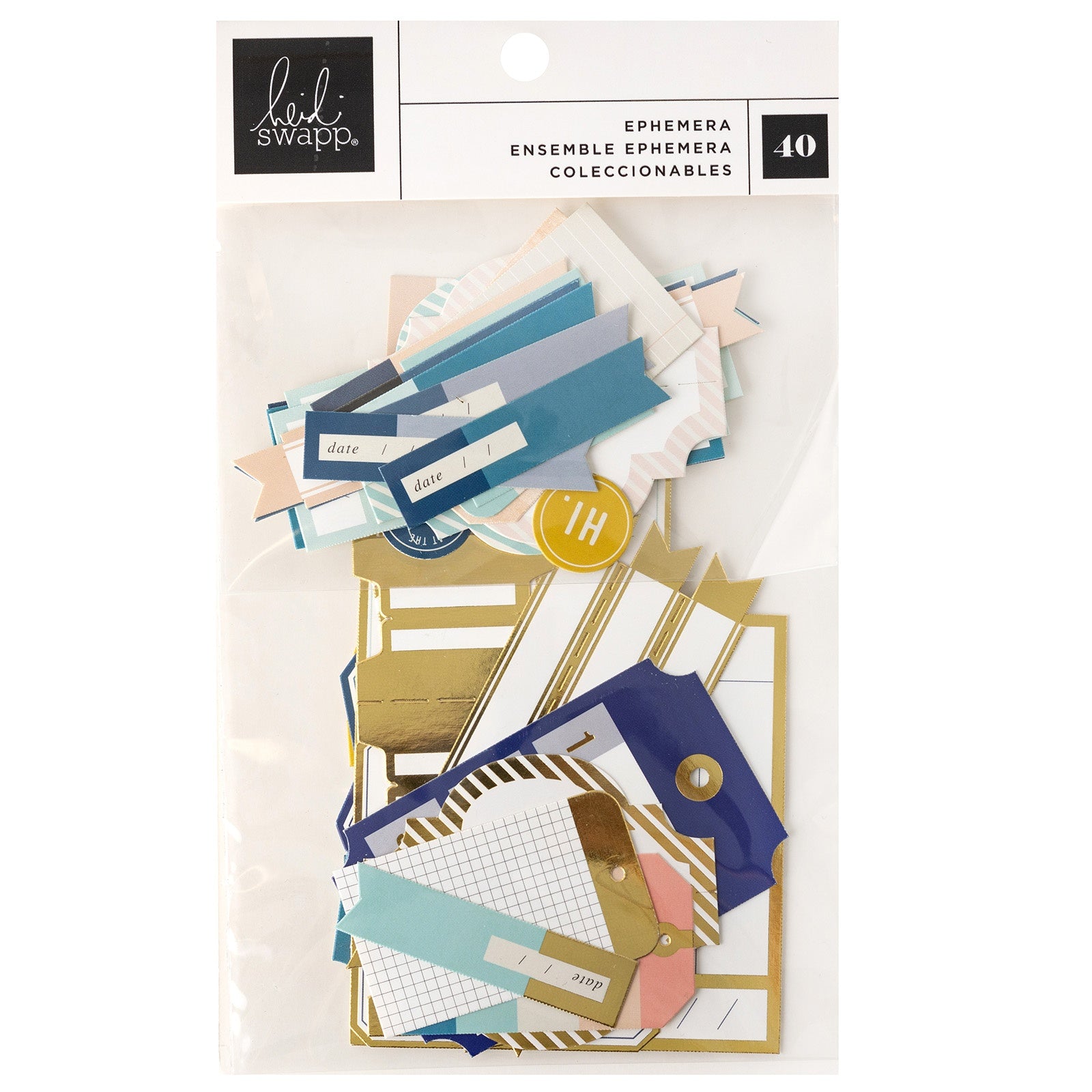 Heidi Swapp Set Sail Journaling Ephemera Die-Cuts-40 Pack