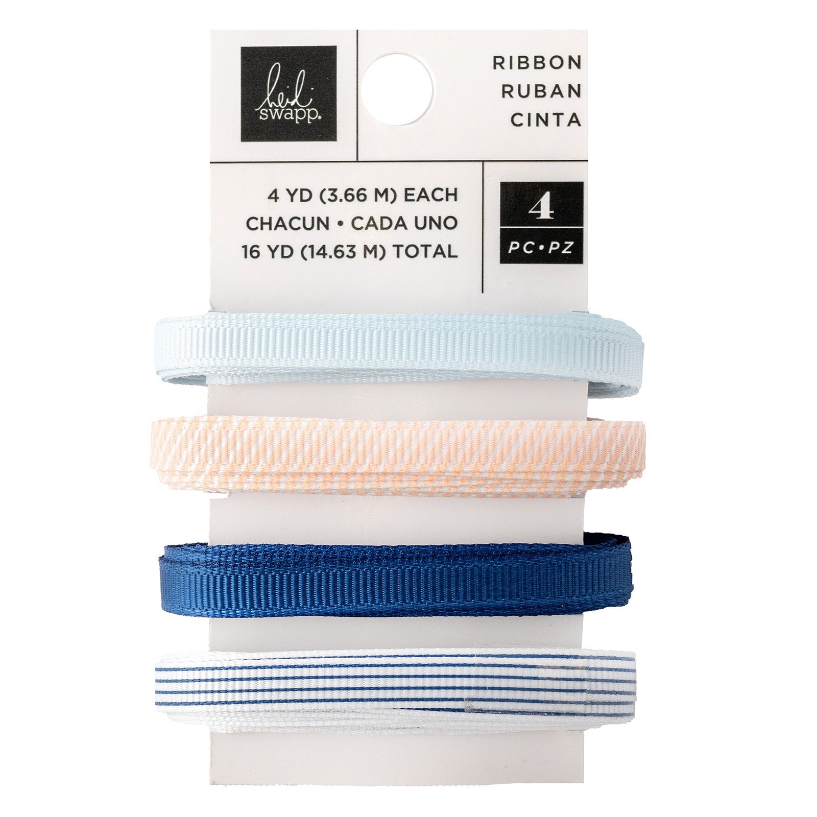 Heidi Swapp Set Sail Ribbon 4/Pkg-4 Yards Each