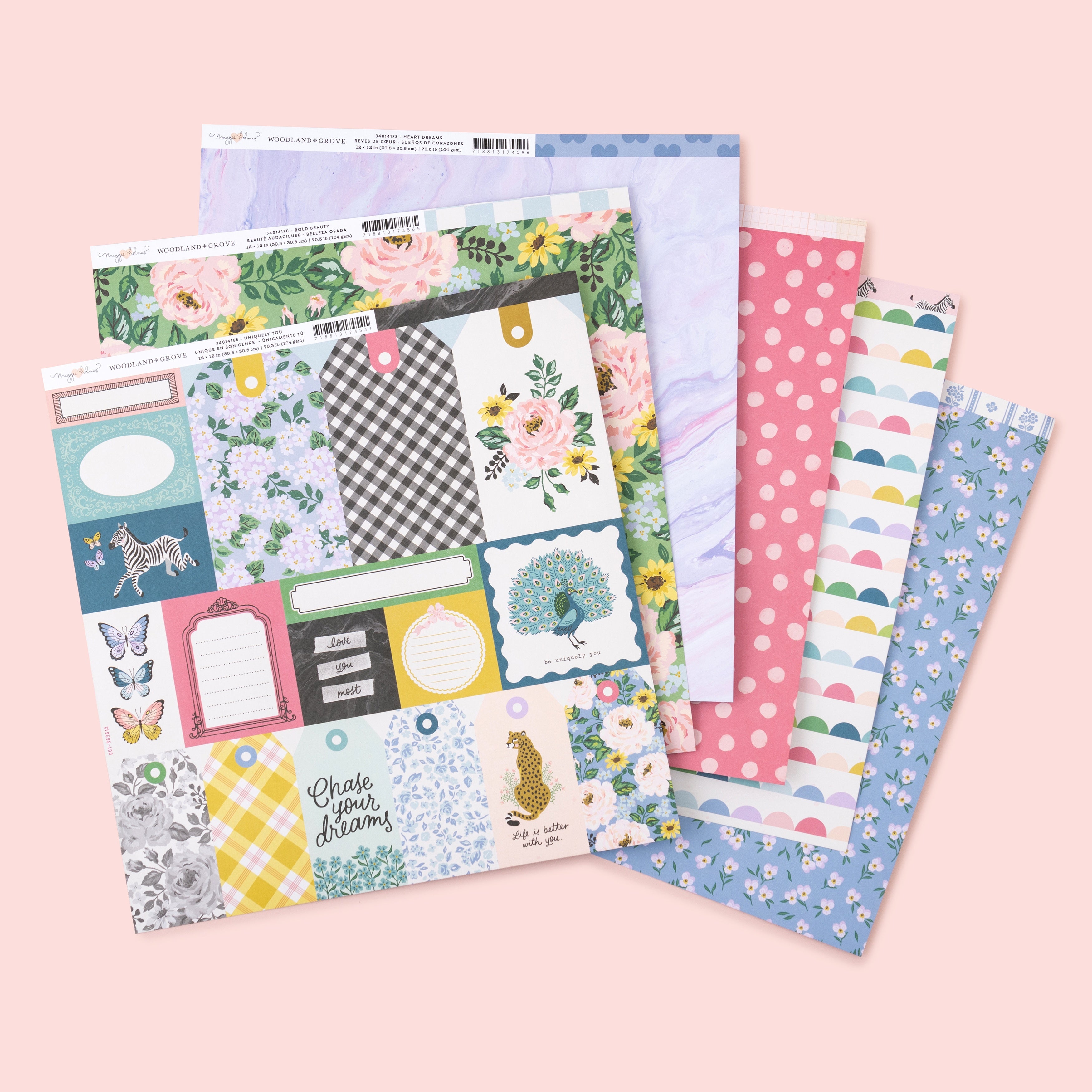 Maggie Holmes Woodland Grove 12x12" Double-Sided Cardstock Packs