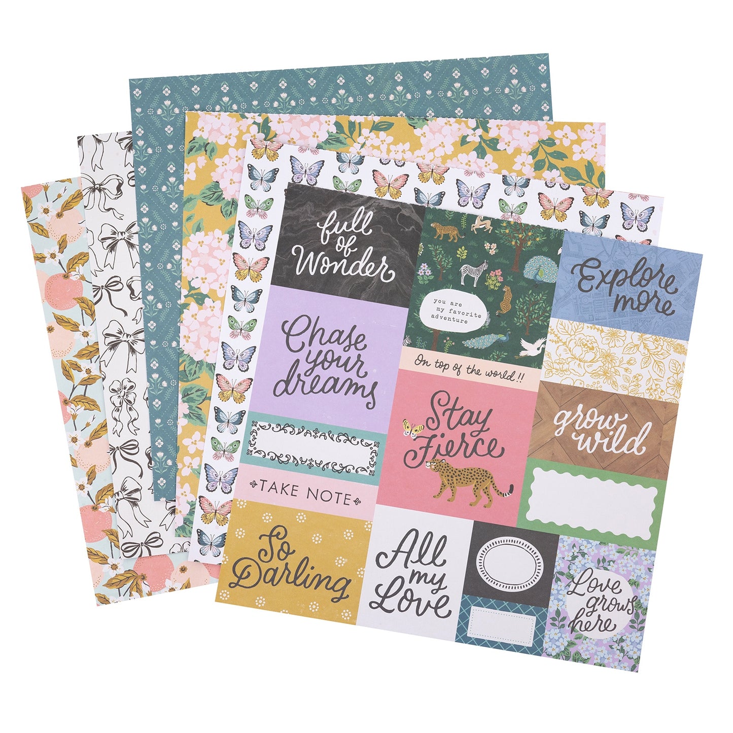 American Crafts Single-Sided Paper Pad 12"X12" 48/Pkg-Maggie Holmes Woodland Grove